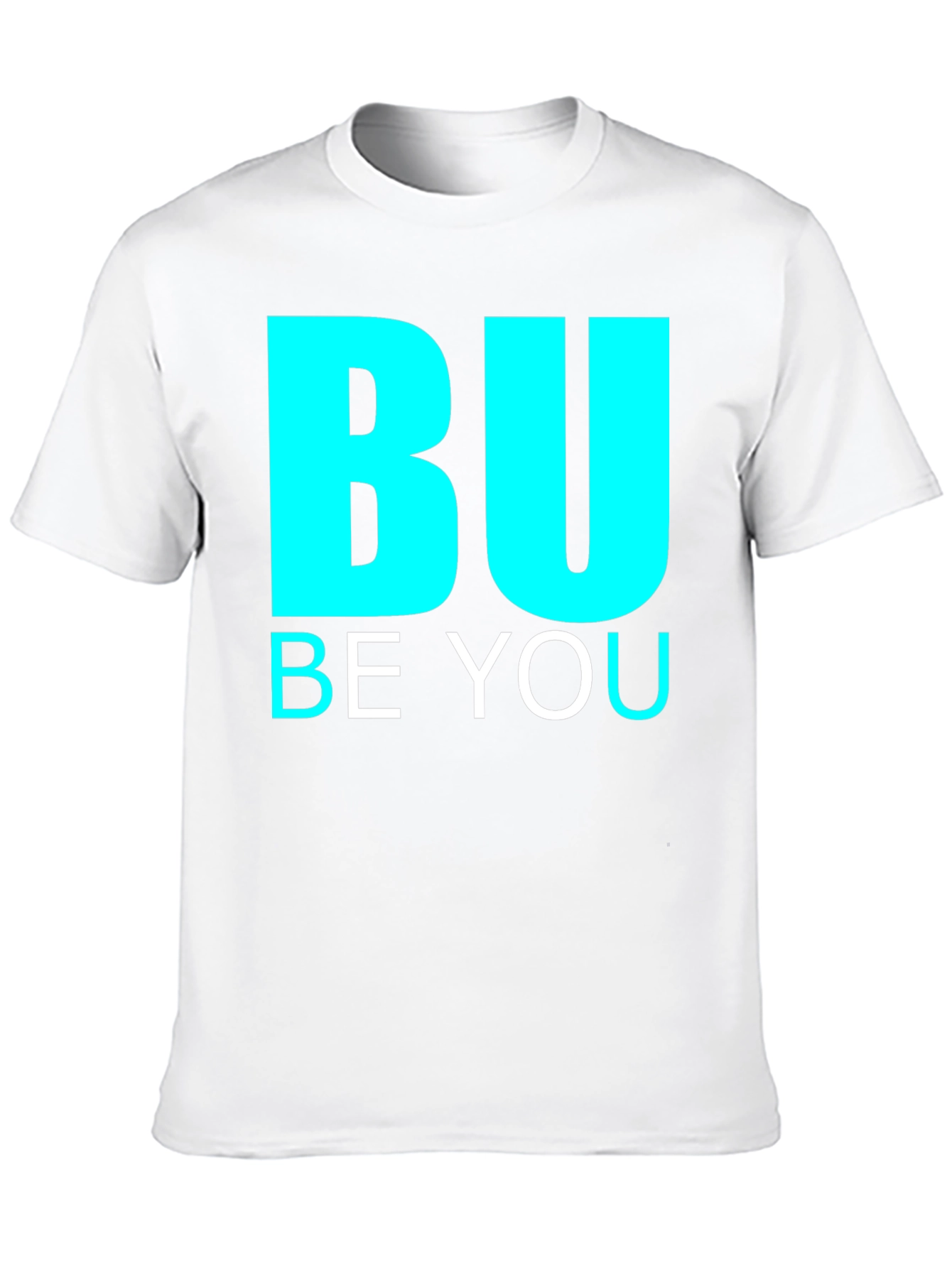 BU Be You Graphic Print Black Tee