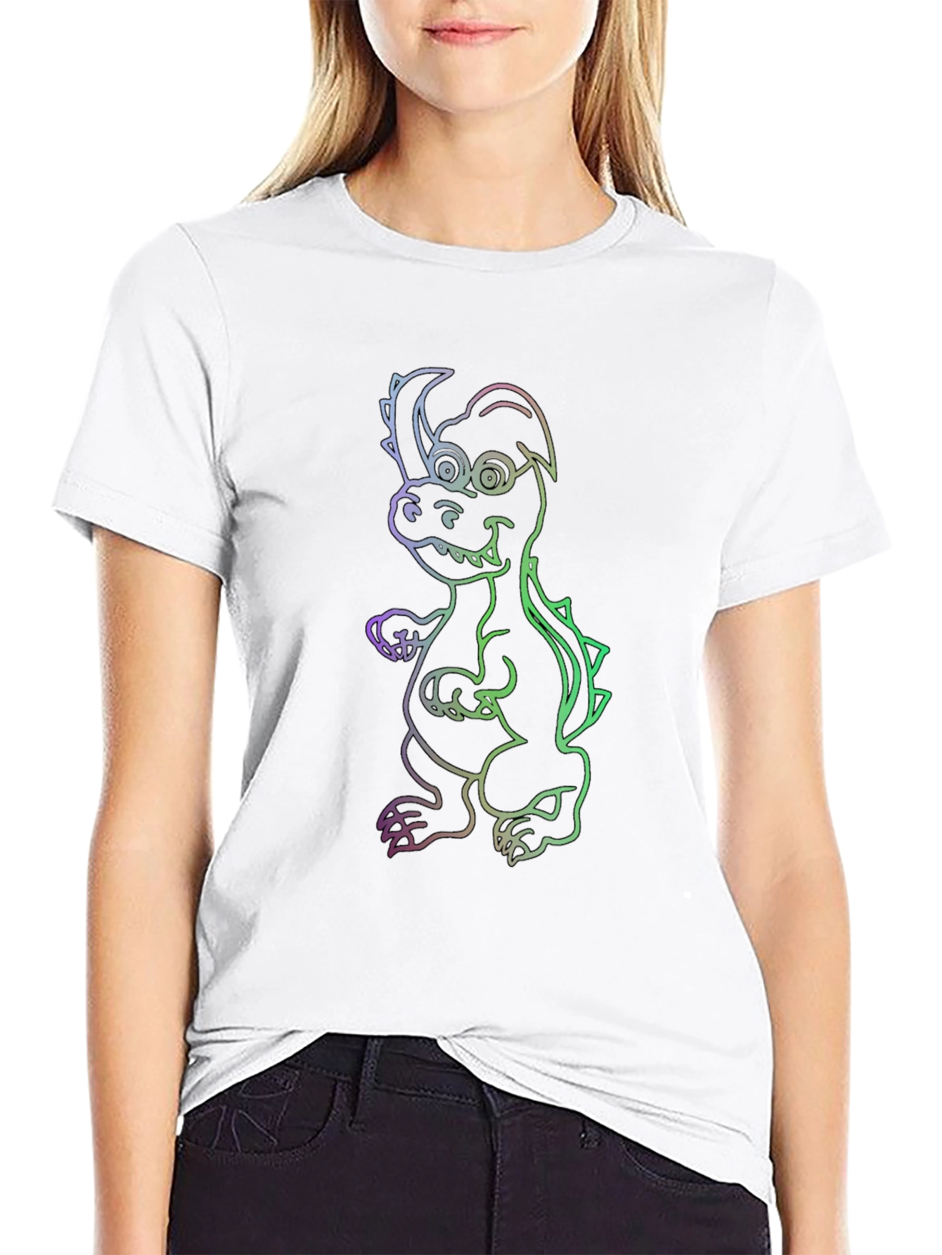 Cool Dragon Graphic Black T-Shirt
