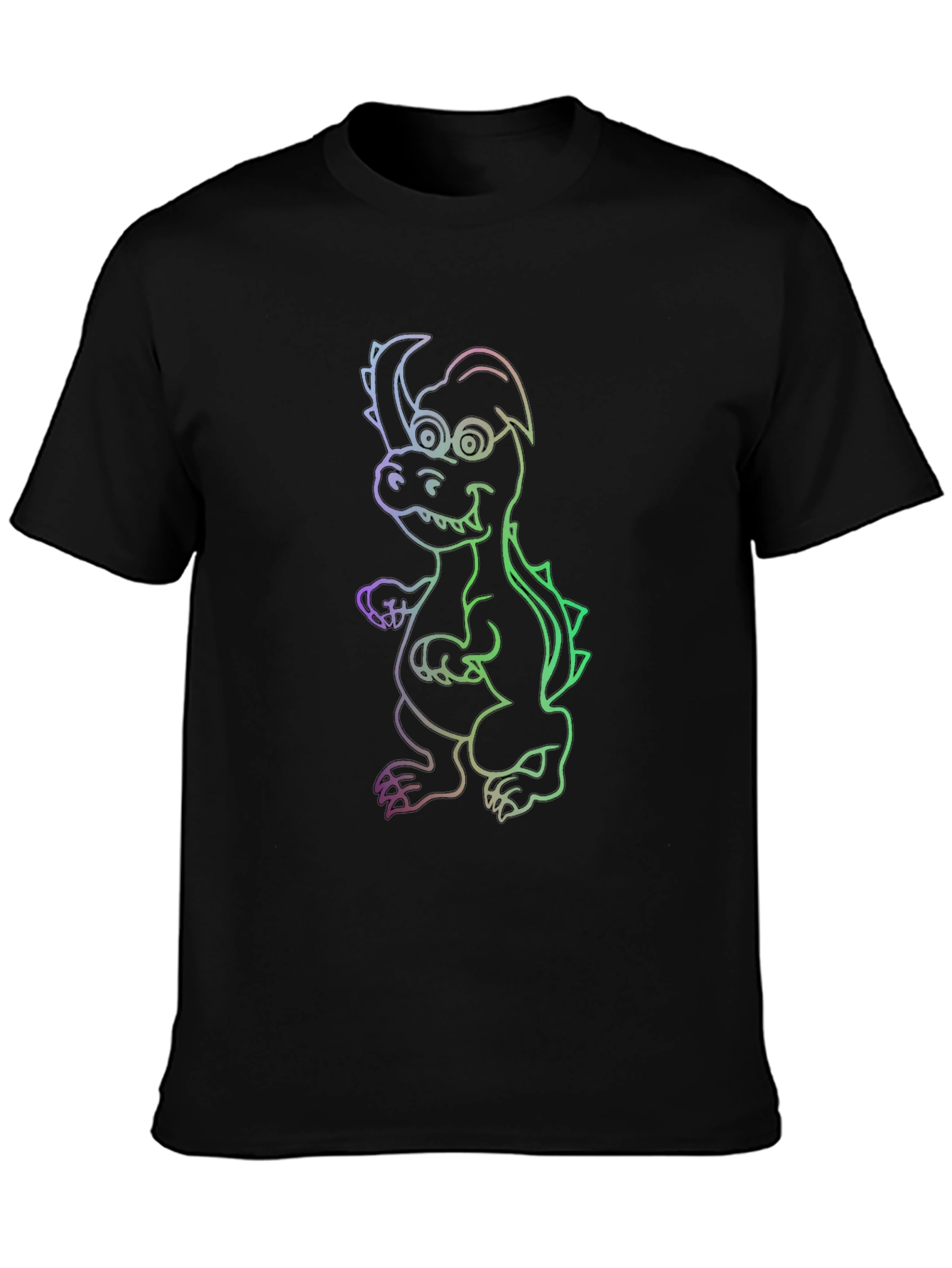 Cool Dragon Graphic Black T-Shirt