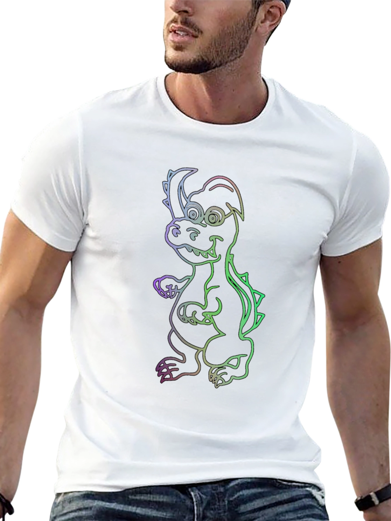 Cool Dragon Graphic Black T-Shirt