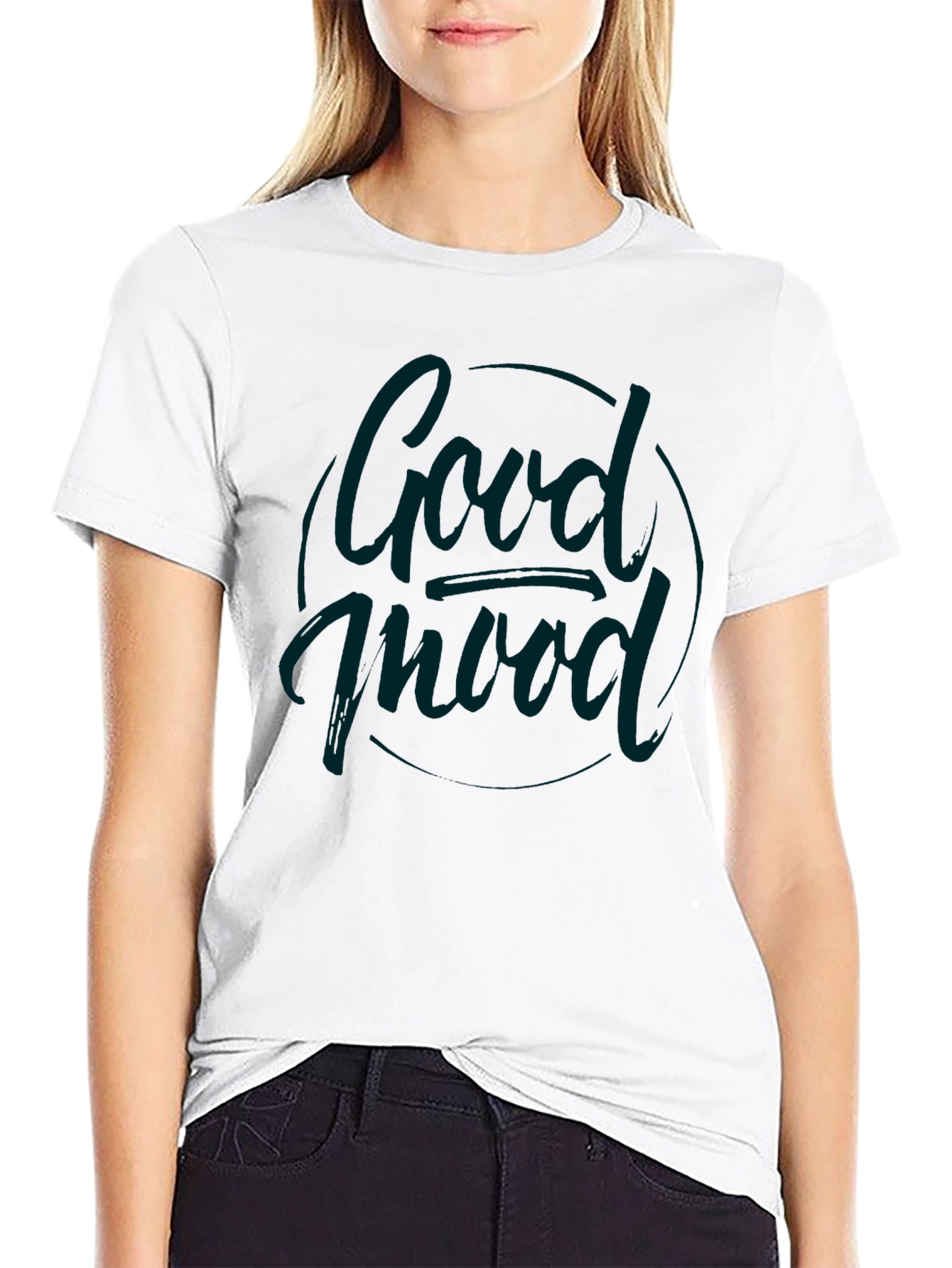 Good Mood Black Graphic Tee for Men