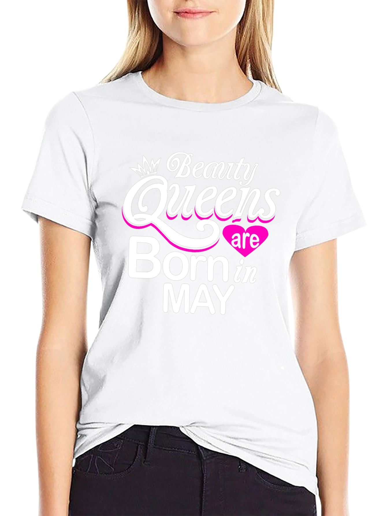 Beauty Queens Born in May - Black T-Shirt