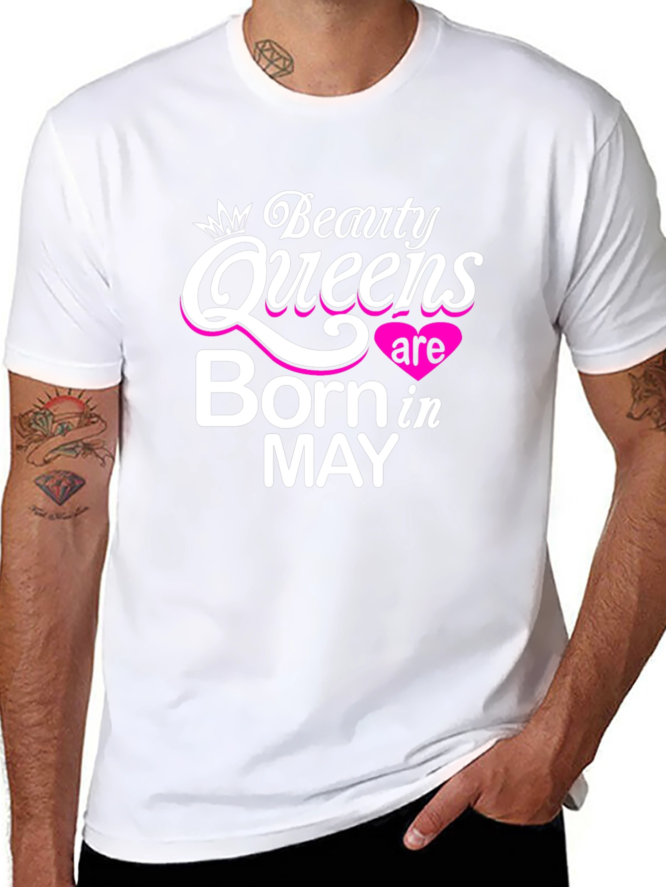 Beauty Queens Born in May - Black T-Shirt