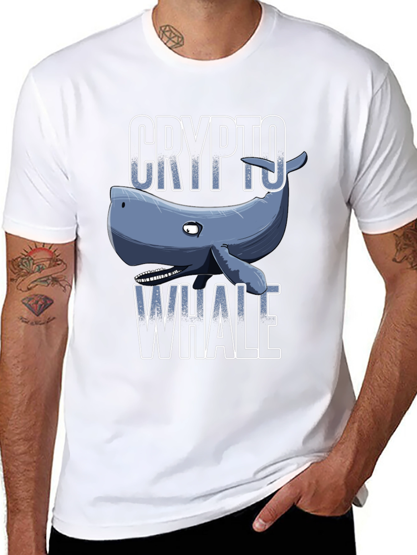 Crypto Whale T-Shirt - Trendy Graphic Tee