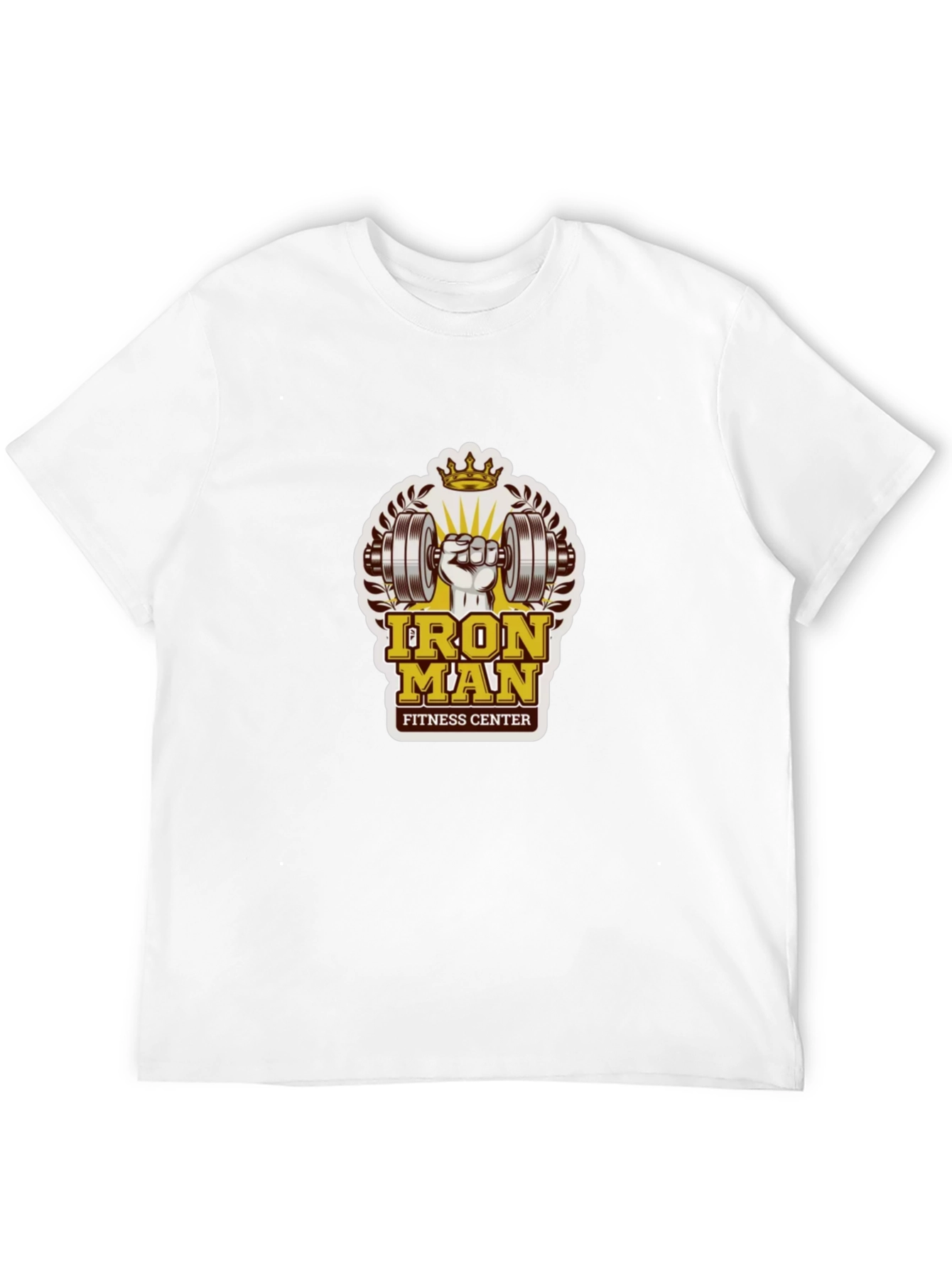 Iron Man Fitness Center Black T-Shirt