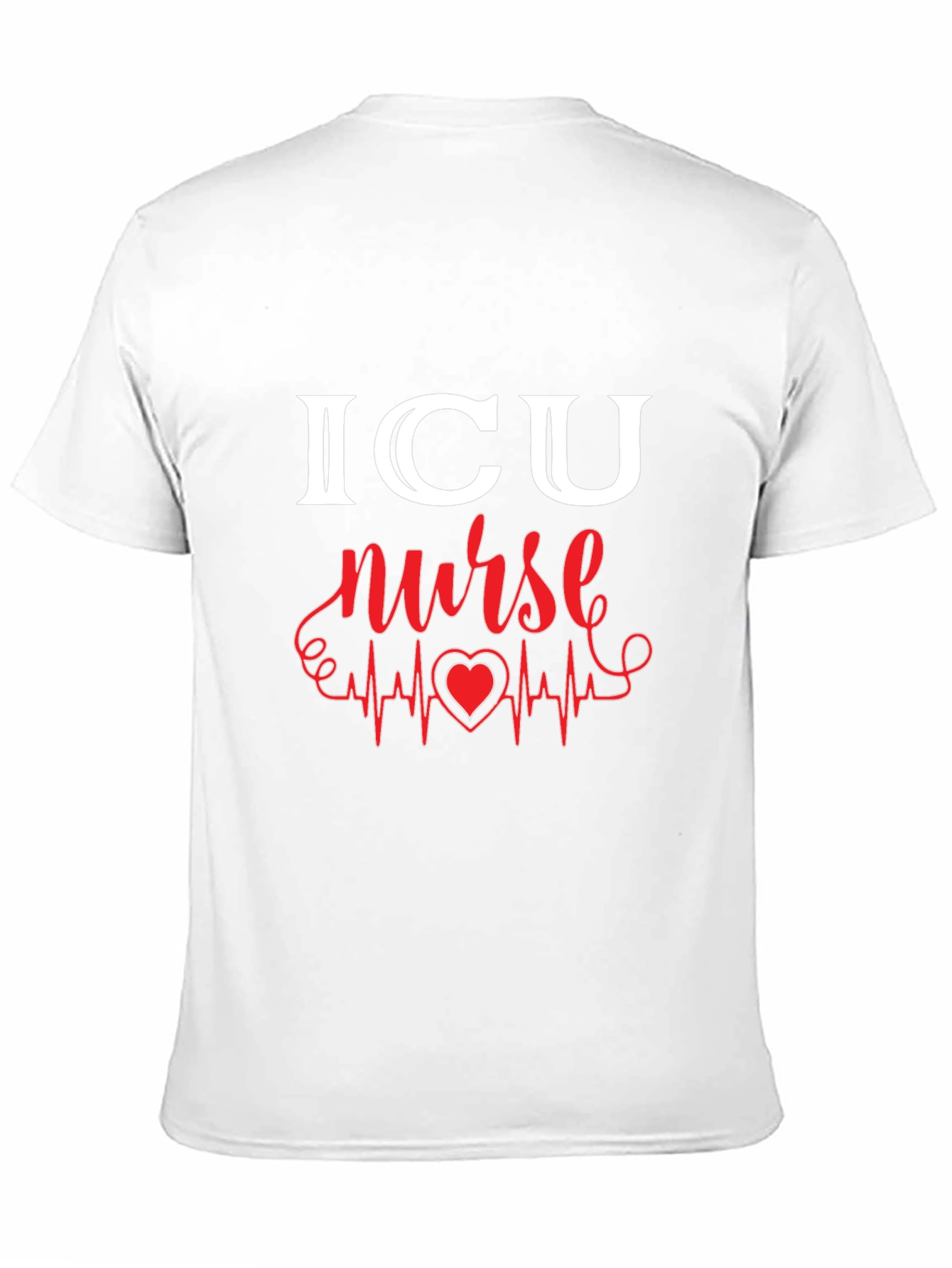 ICU Nurse Heartbeat T-Shirt - Medical Staff Tee