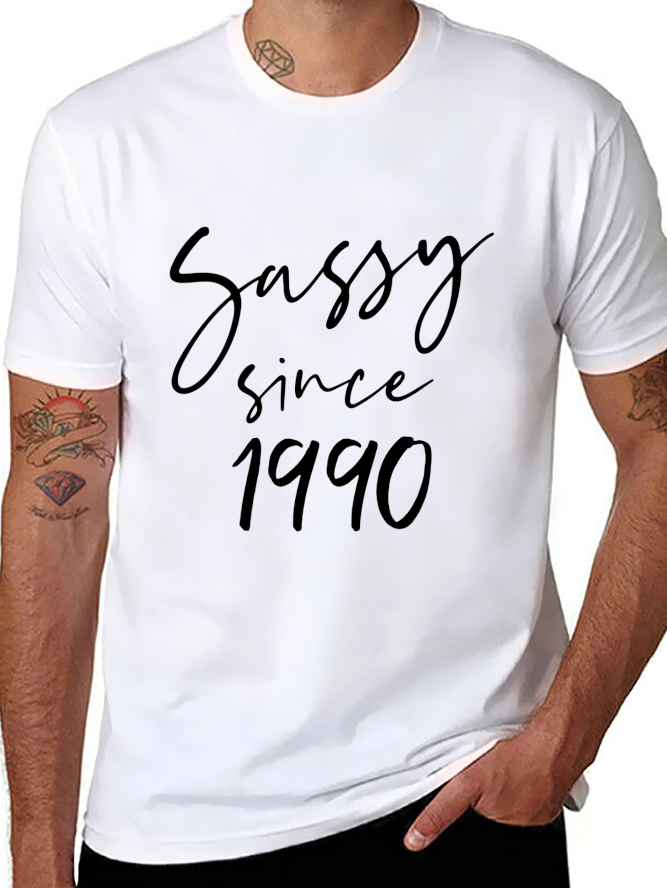 Sassy Since 1990 Black T-Shirt