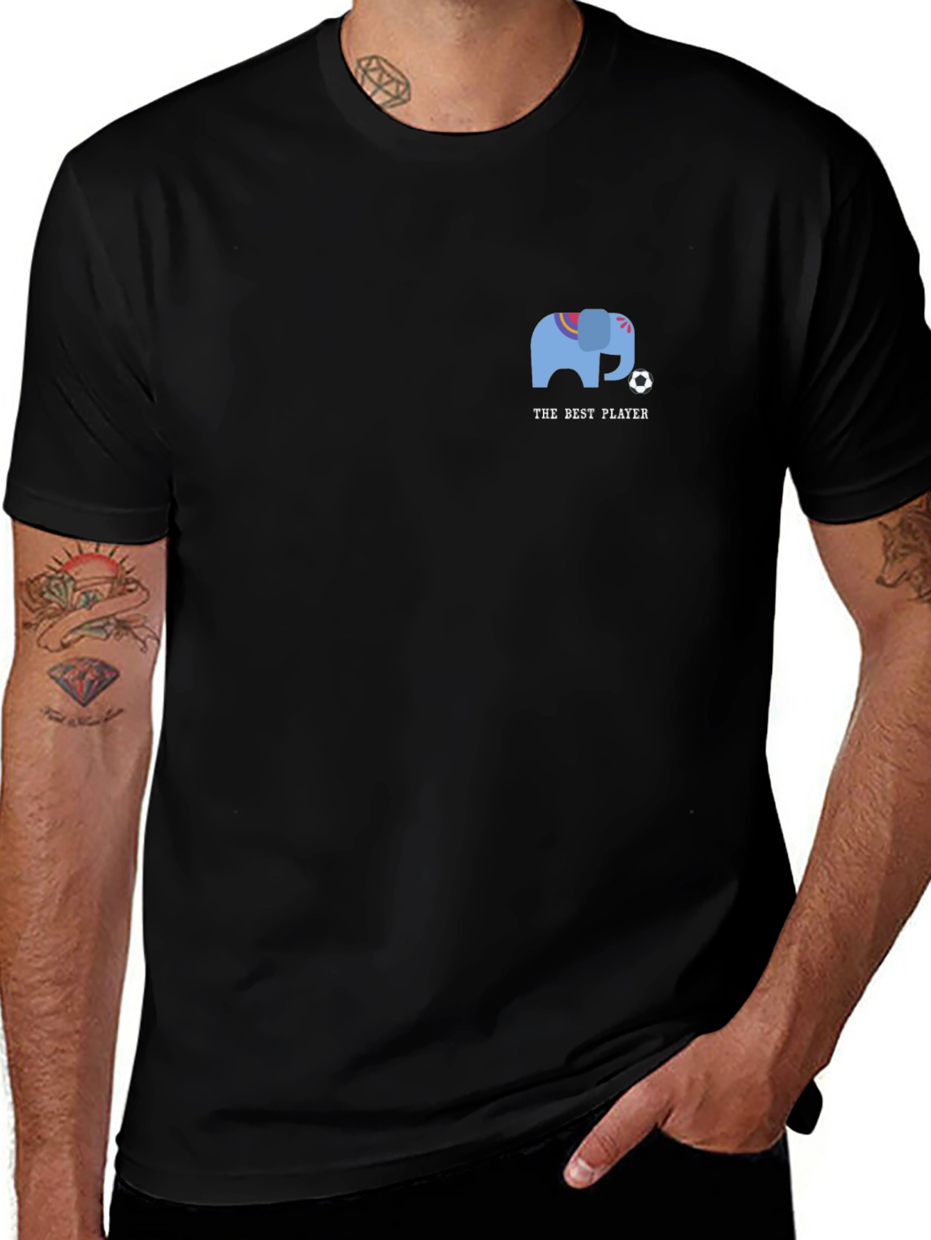 The Best Player Elephant Graphic T-Shirt