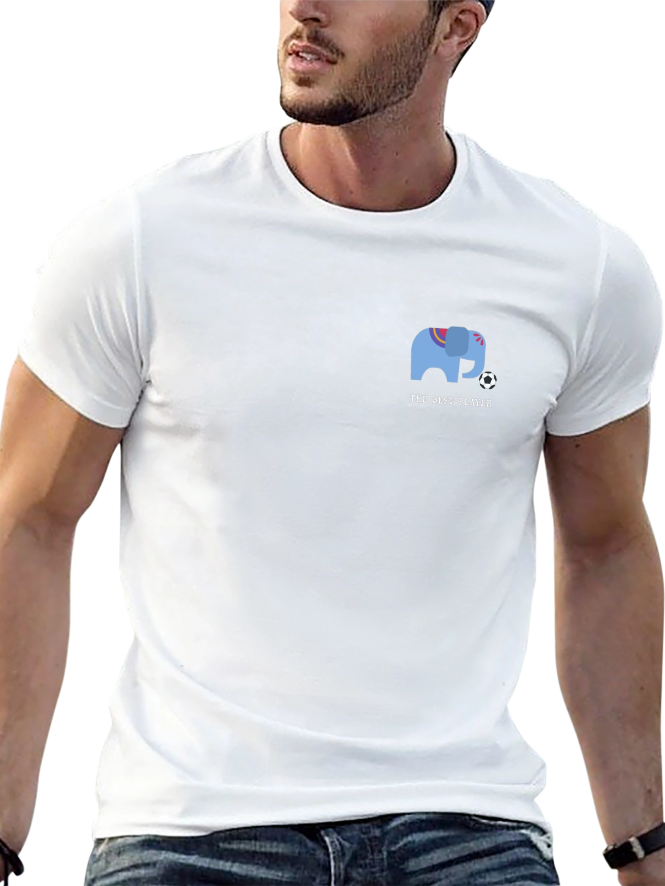 The Best Player Elephant Graphic T-Shirt
