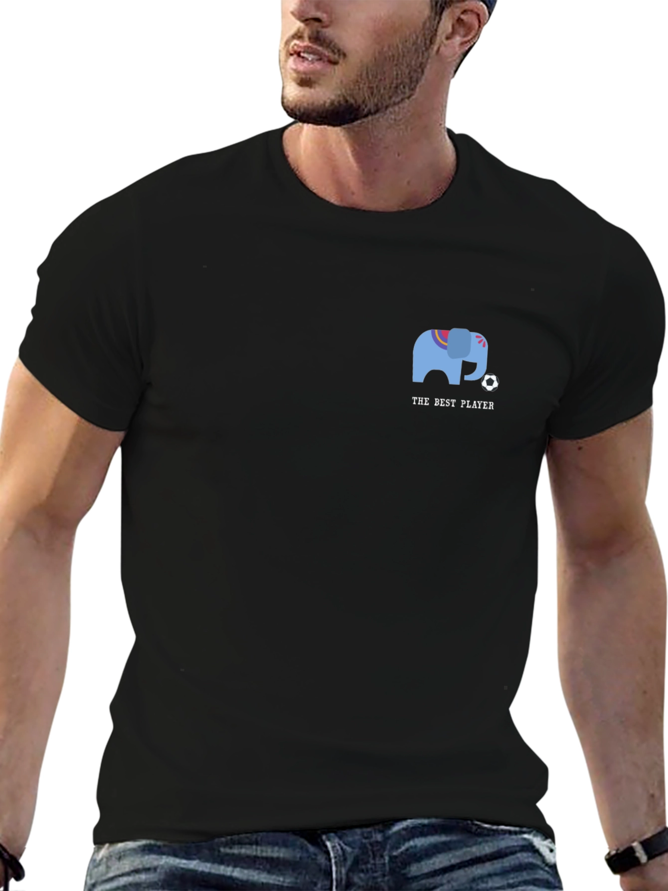 The Best Player Elephant Graphic T-Shirt