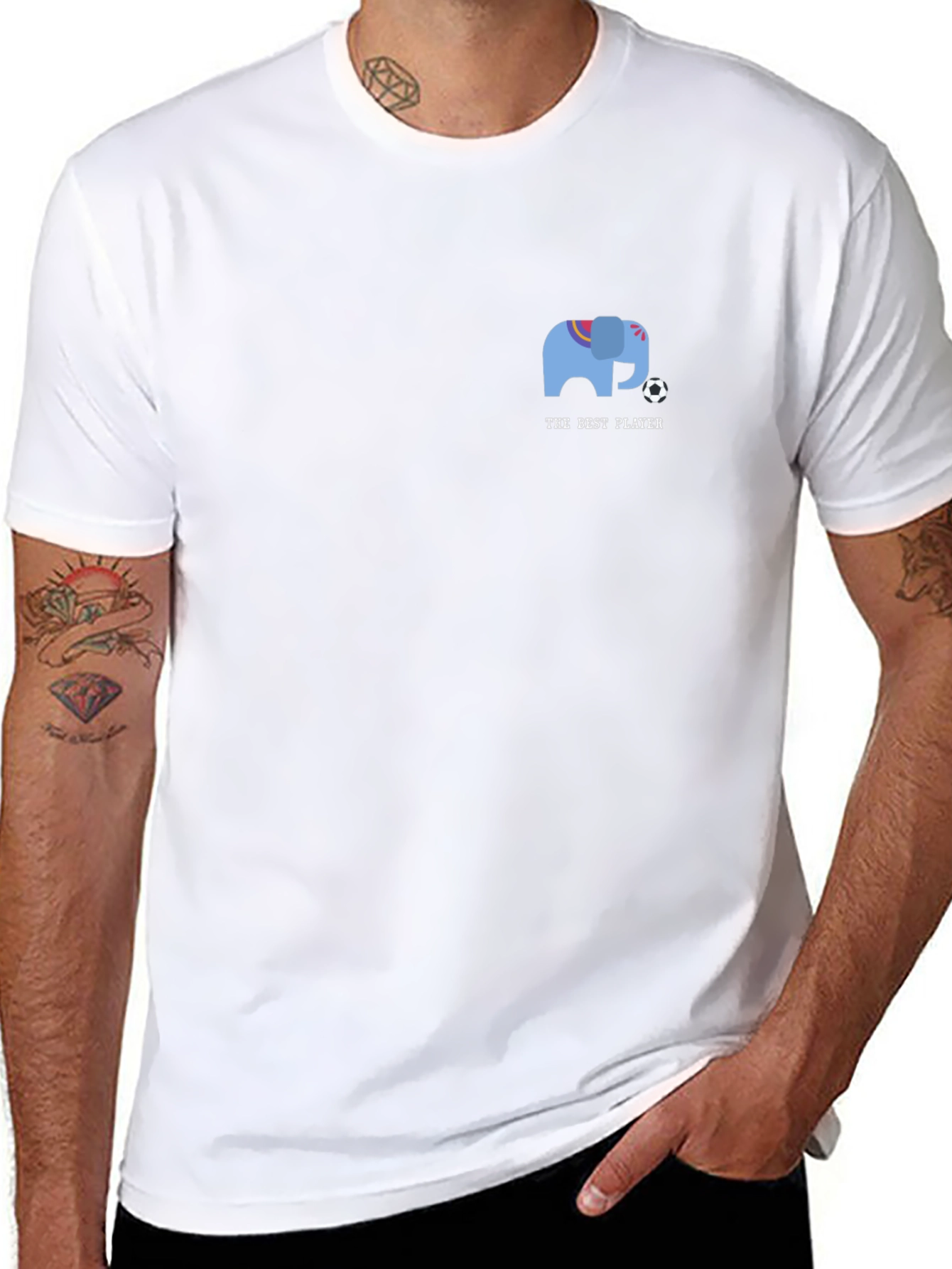 The Best Player Elephant Graphic T-Shirt