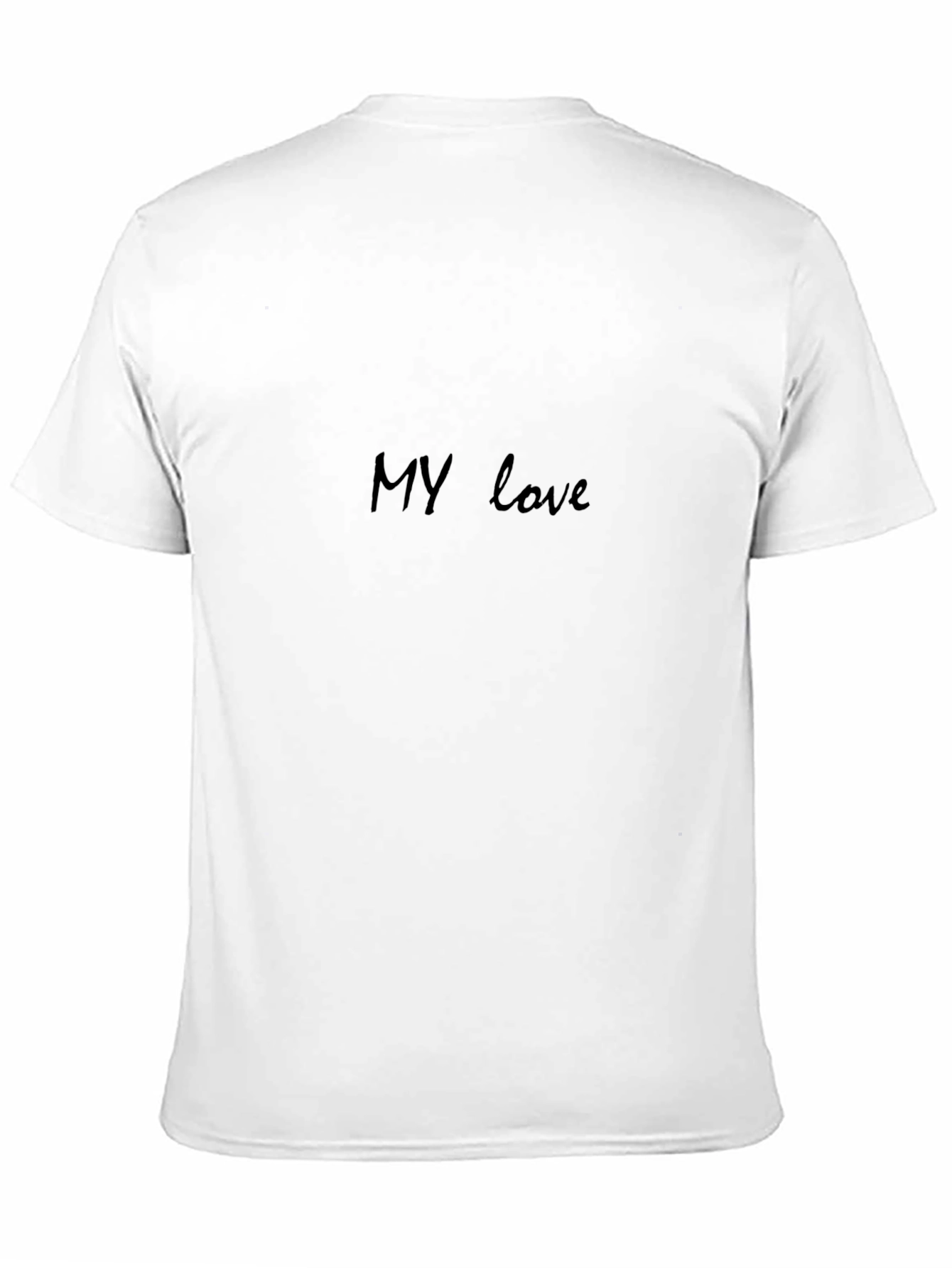 Stylish My Love Black Graphic Tee
