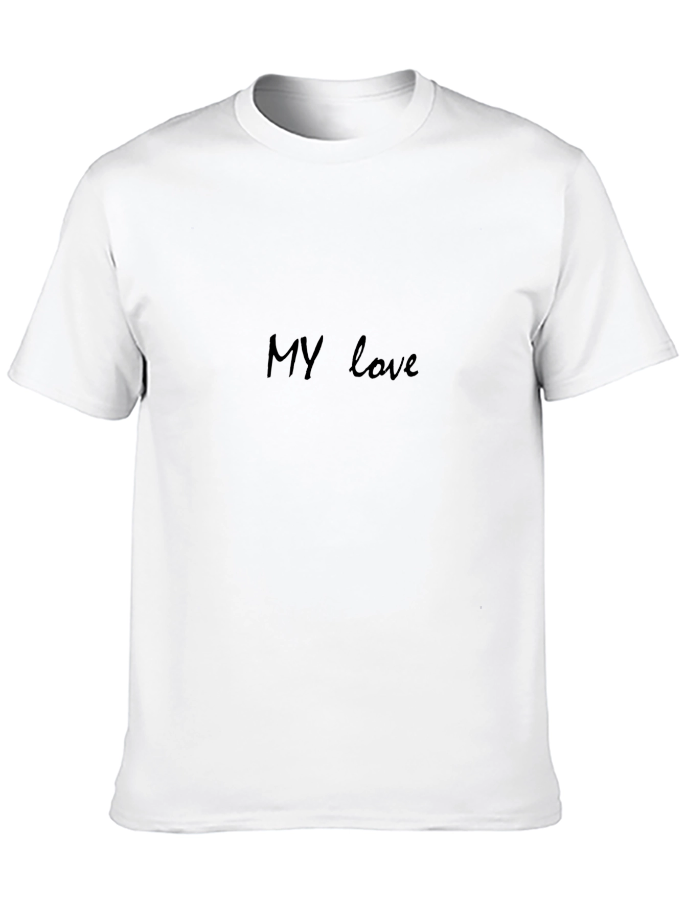 Stylish My Love Black Graphic Tee