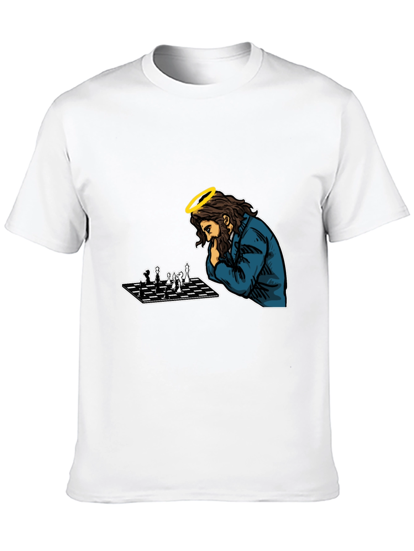 Jesus Chess T-Shirt - The Divine Strategist Tee