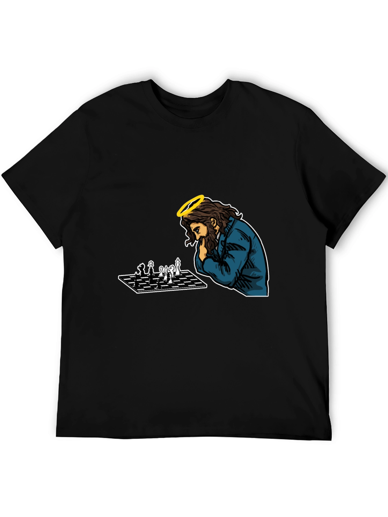 Jesus Chess T-Shirt - The Divine Strategist Tee