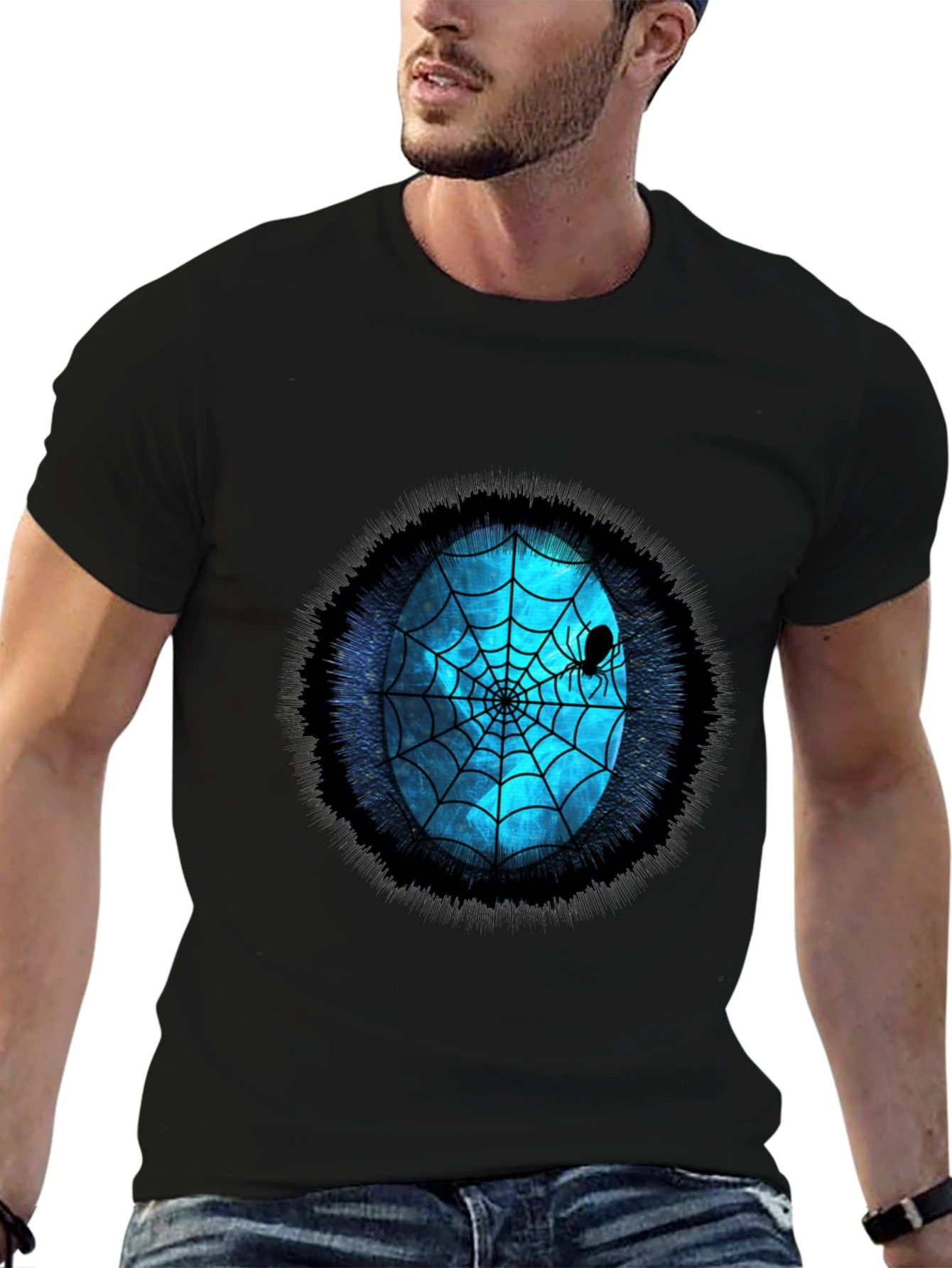 Spider Web Graphic Tee - Halloween Ready
