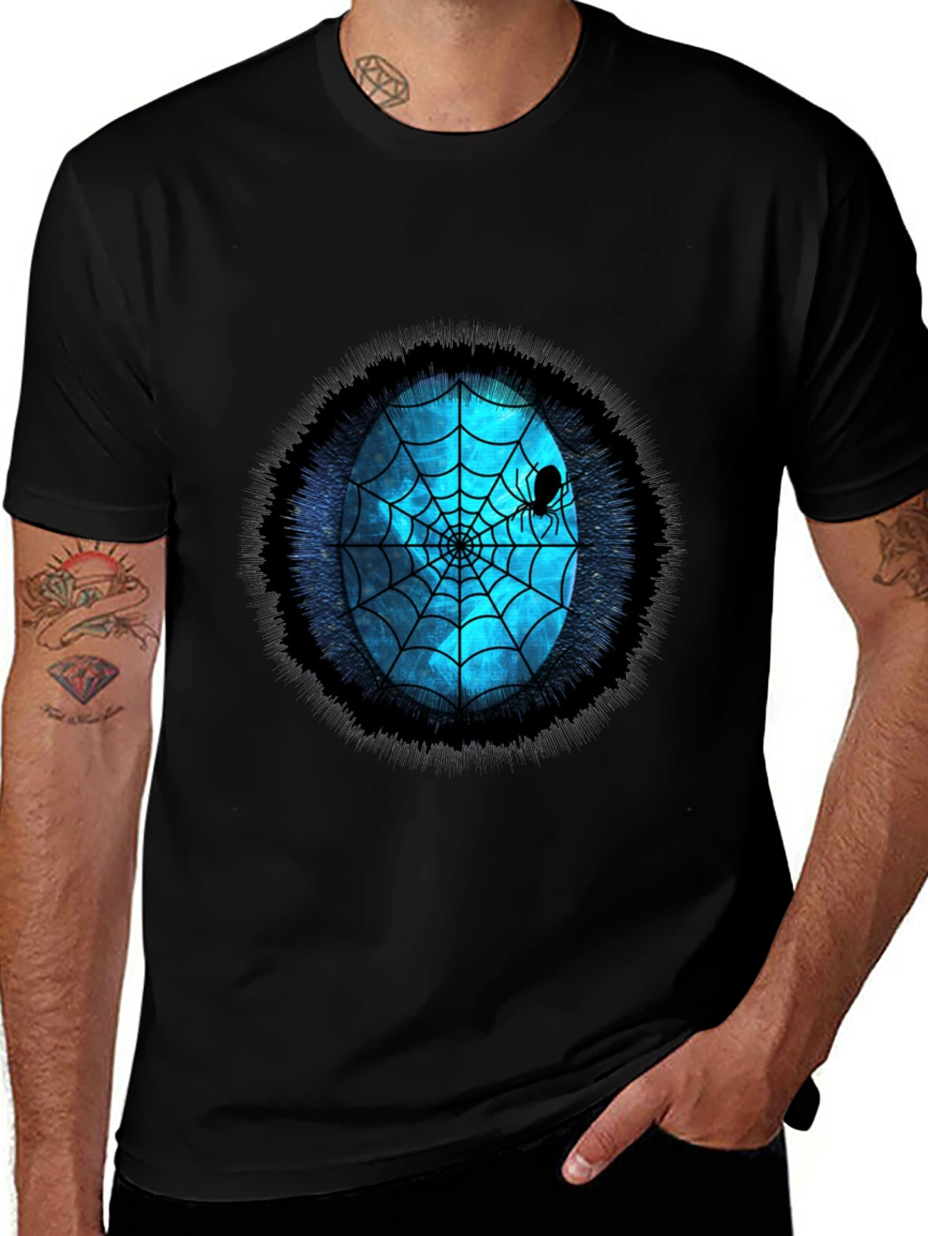Spider Web Graphic Tee - Halloween Ready