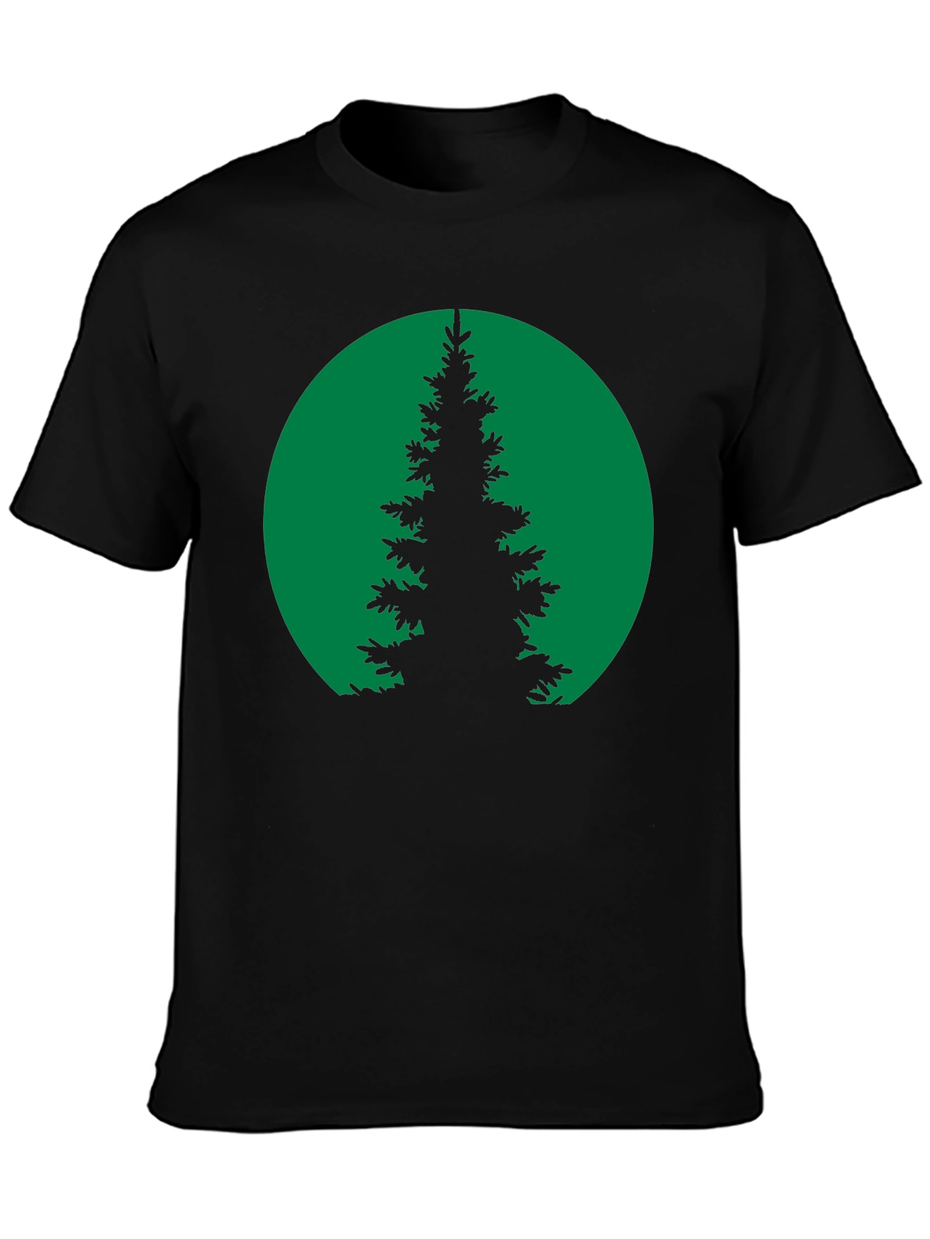 Nature Silhouette T-Shirt - Green Tree
