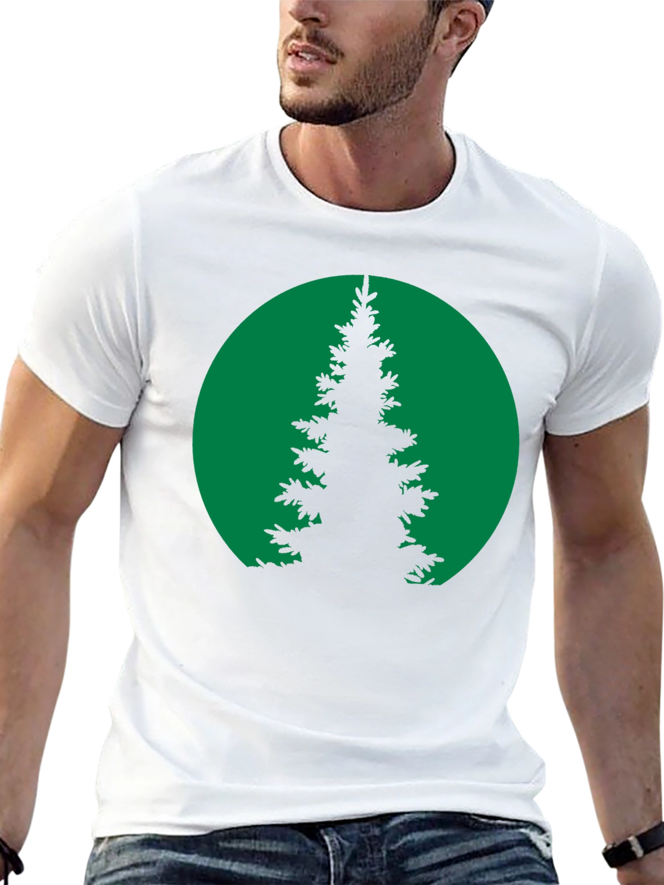 Nature Silhouette T-Shirt - Green Tree