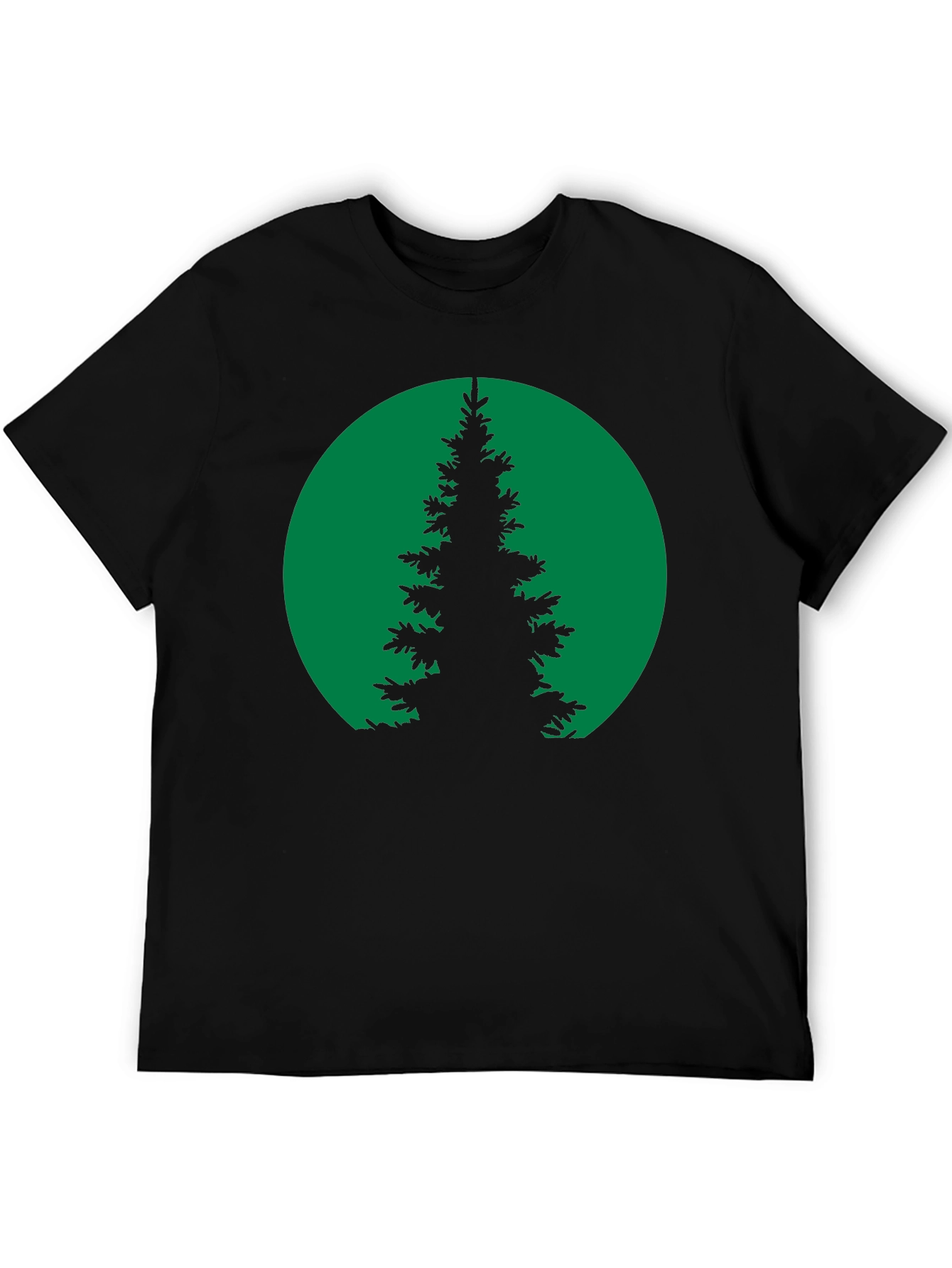 Nature Silhouette T-Shirt - Green Tree