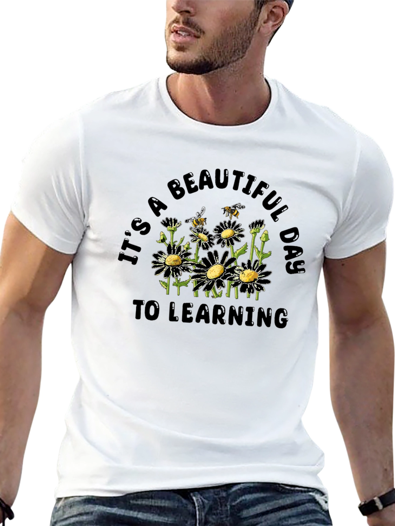Beautiful Day to Learning Daisy Graphic T-Shirt