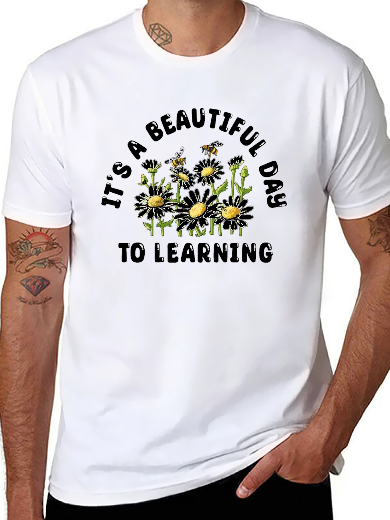 Beautiful Day to Learning Daisy Graphic T-Shirt