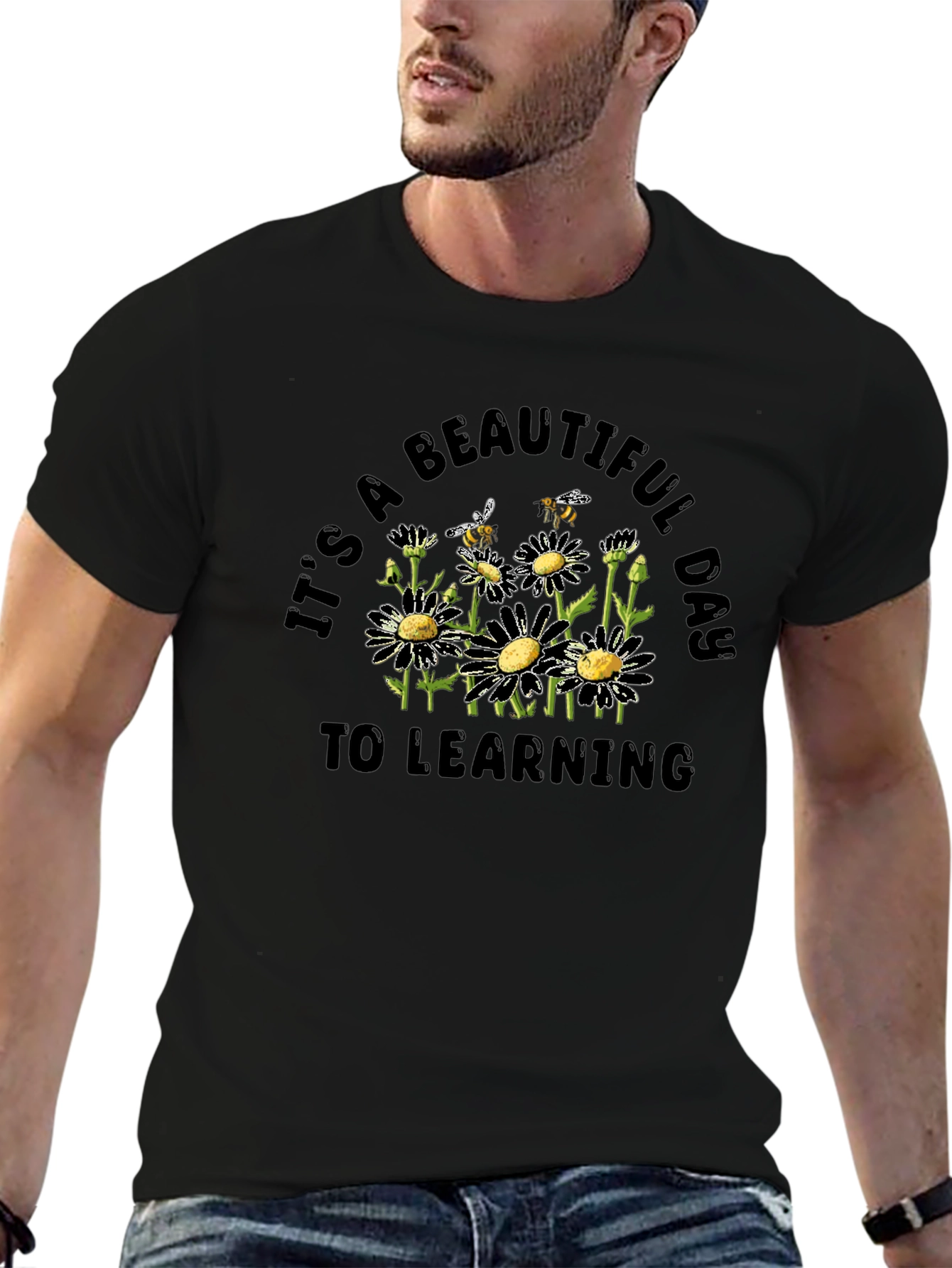 Beautiful Day to Learning Daisy Graphic T-Shirt