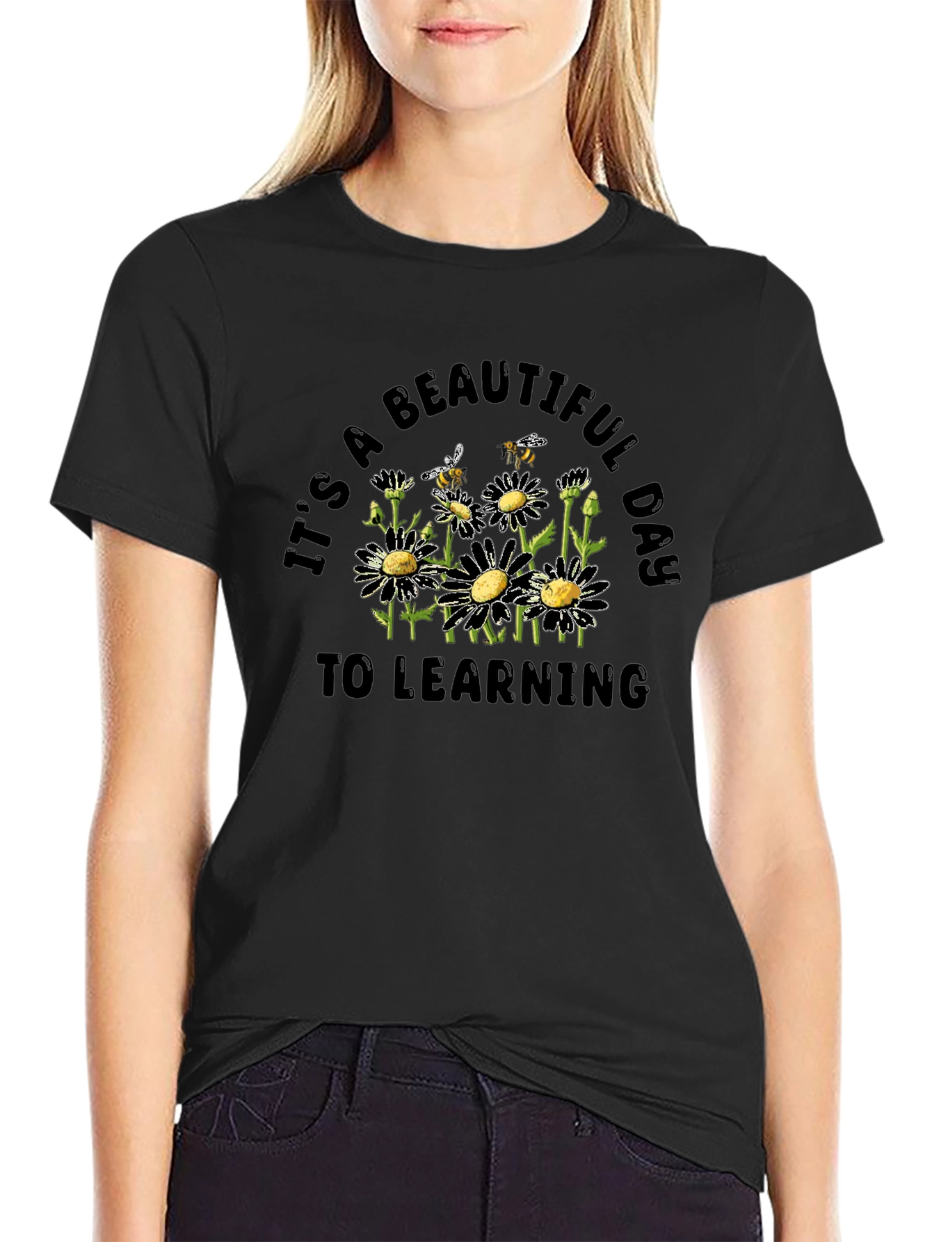Beautiful Day to Learning Daisy Graphic T-Shirt