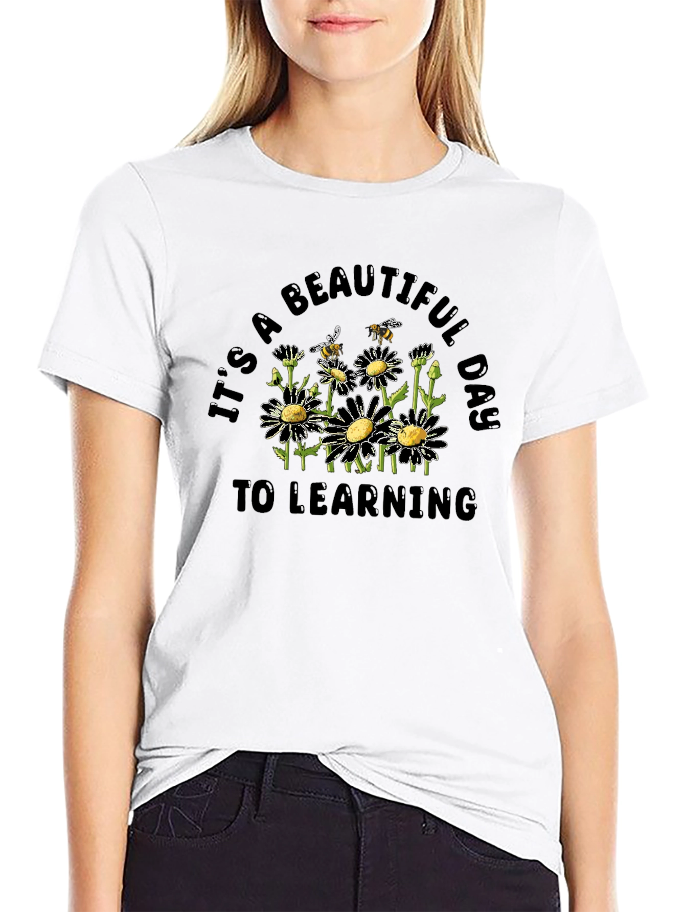 Beautiful Day to Learning Daisy Graphic T-Shirt
