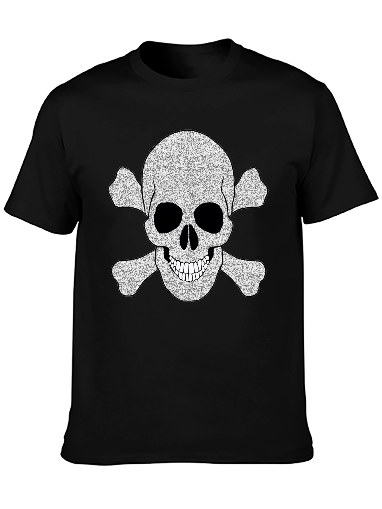 Skull & Crossbones Graphic Tee - Black