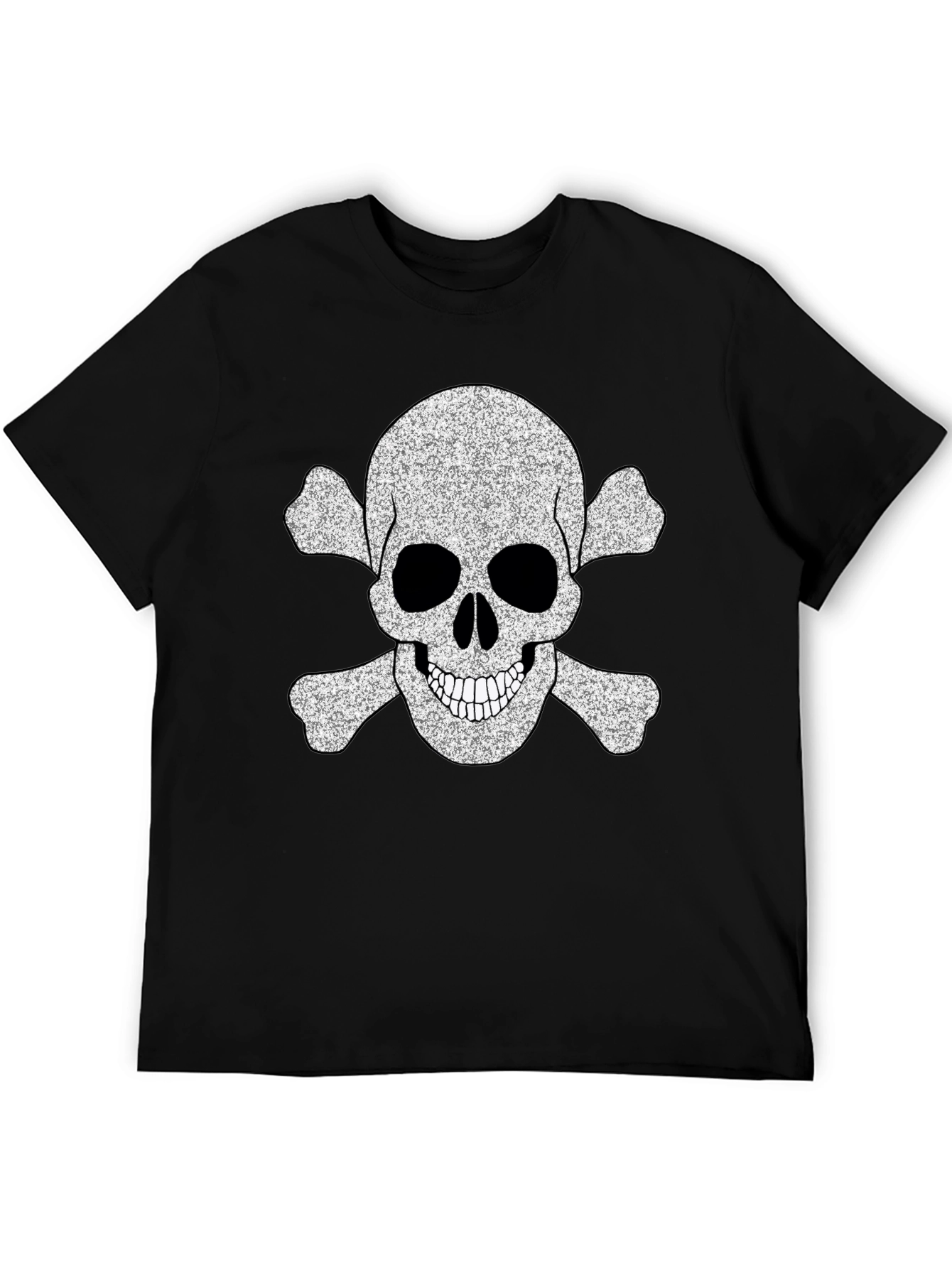 Skull & Crossbones Graphic Tee - Black