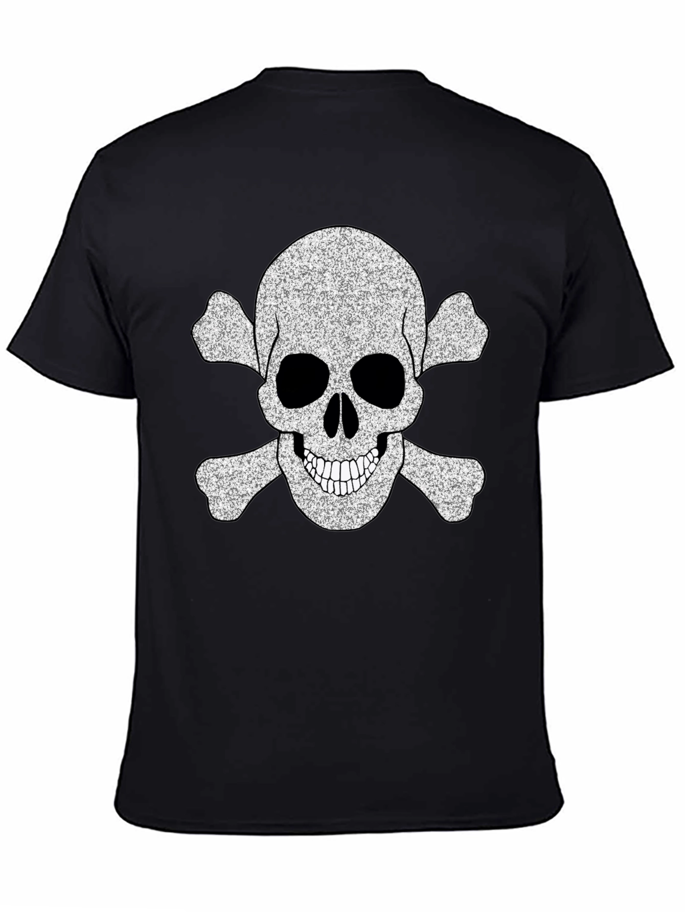 Skull & Crossbones Graphic Tee - Black