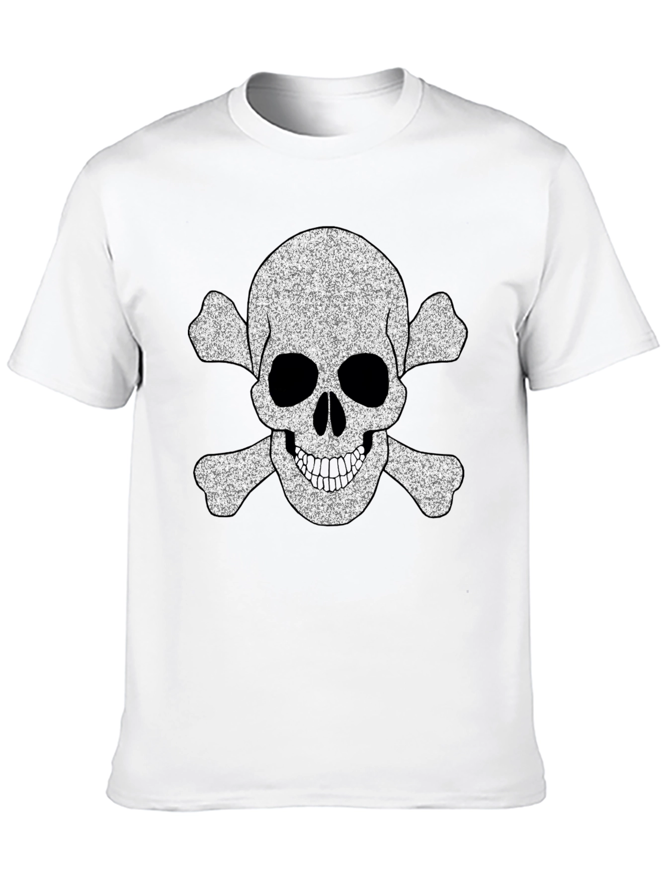 Skull & Crossbones Graphic Tee - Black