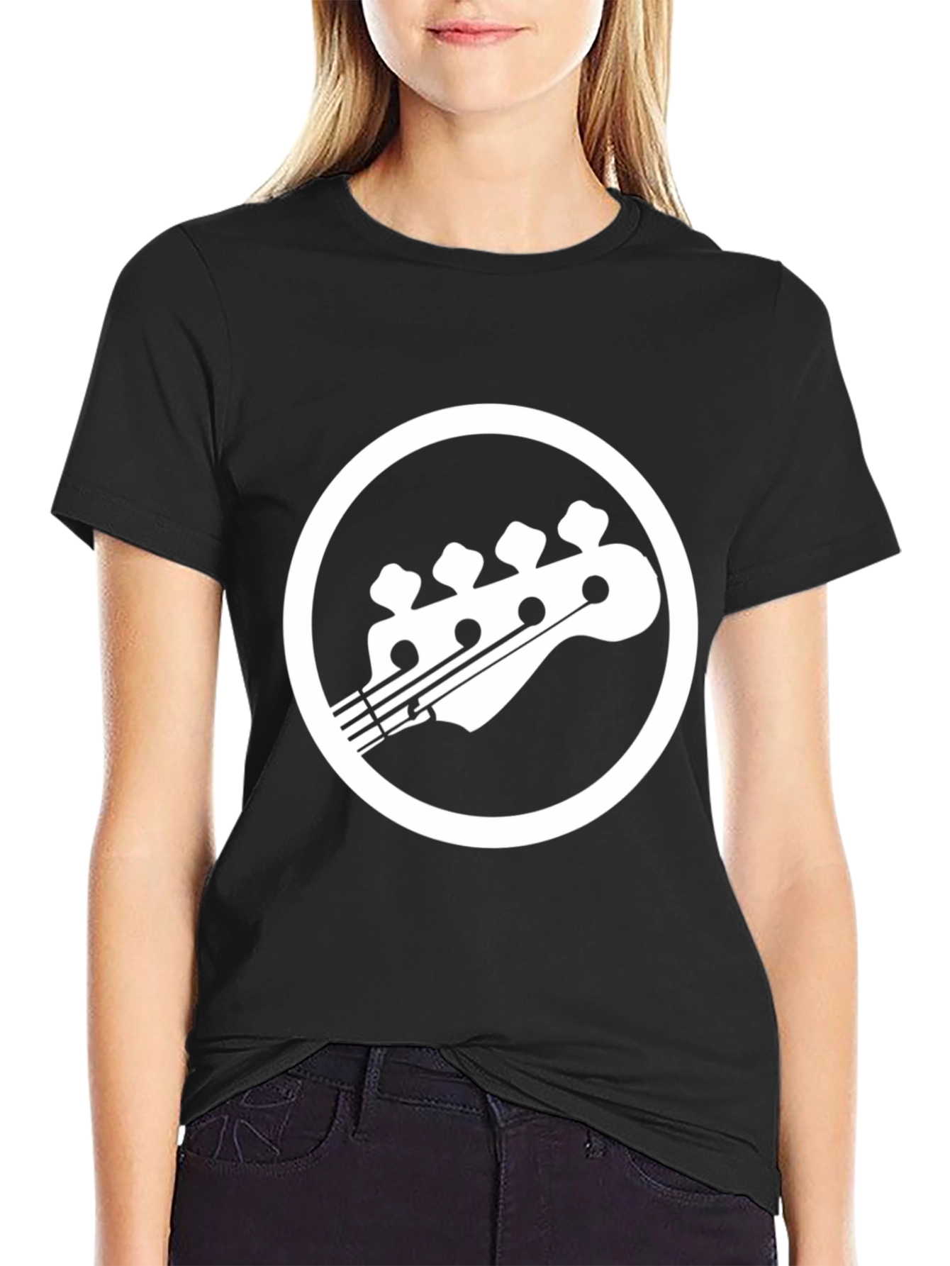 Bass Guitar Headstock Graphic T-Shirt