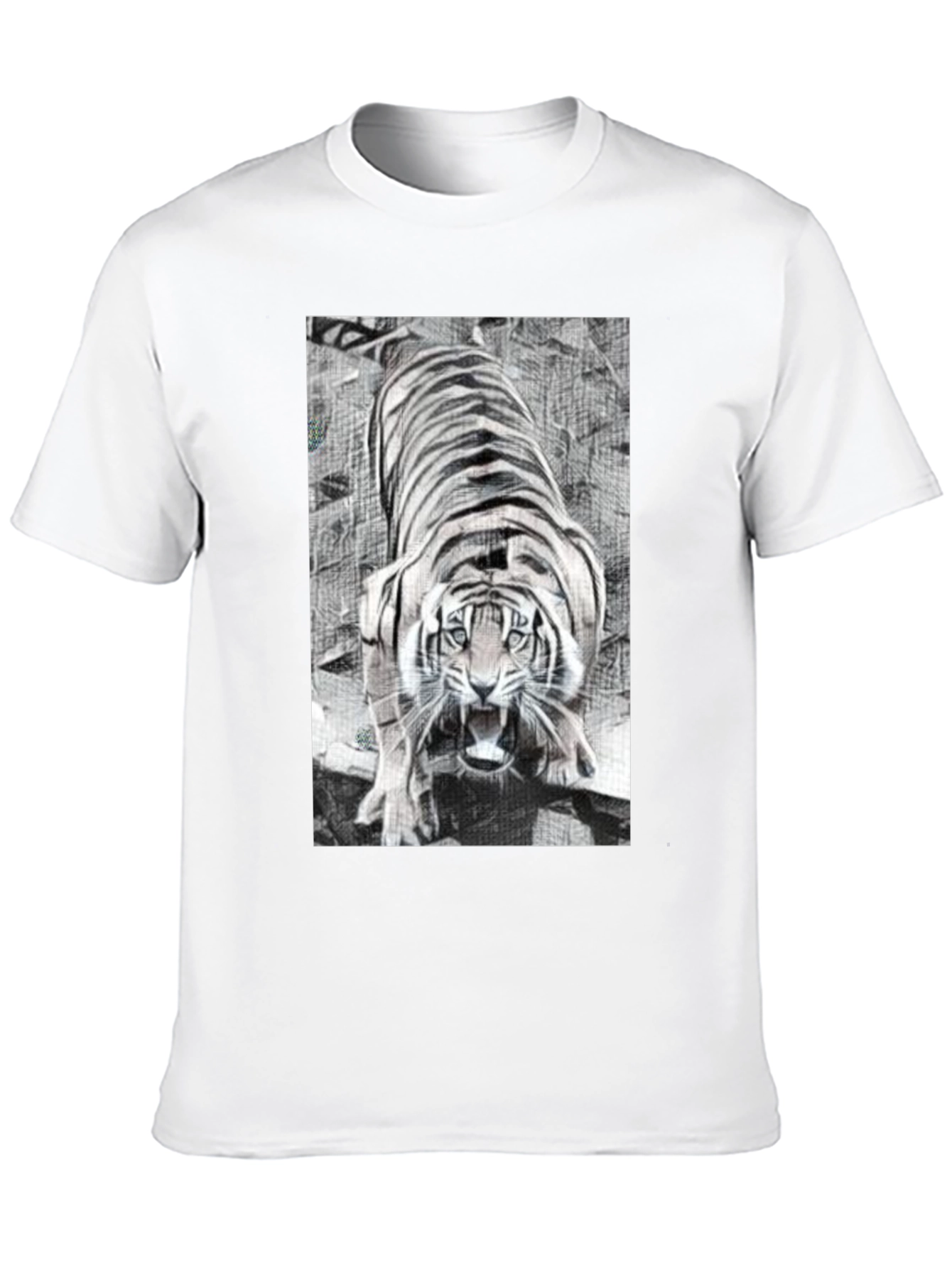 Tiger Graphic Print T-Shirt