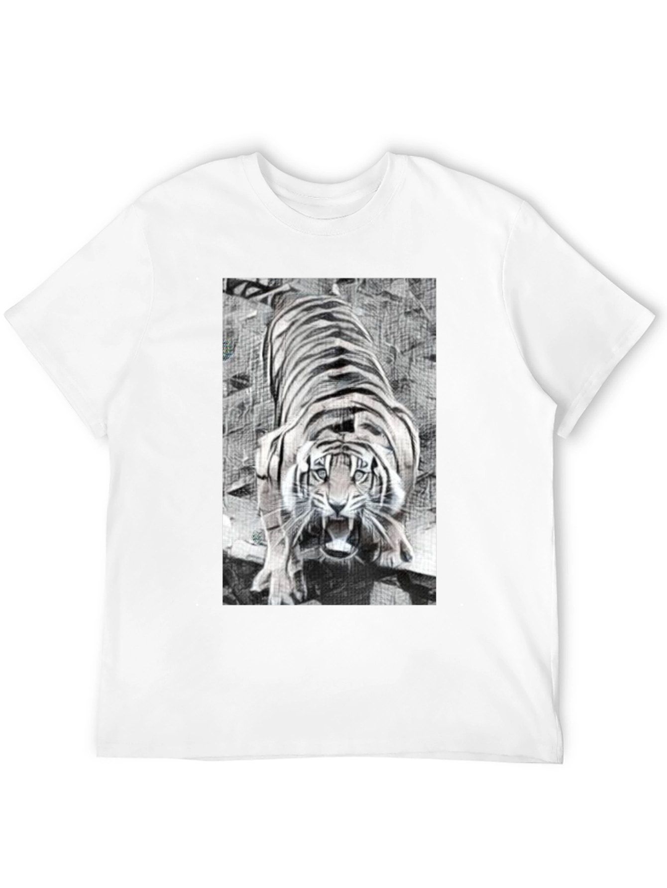 Tiger Graphic Print T-Shirt