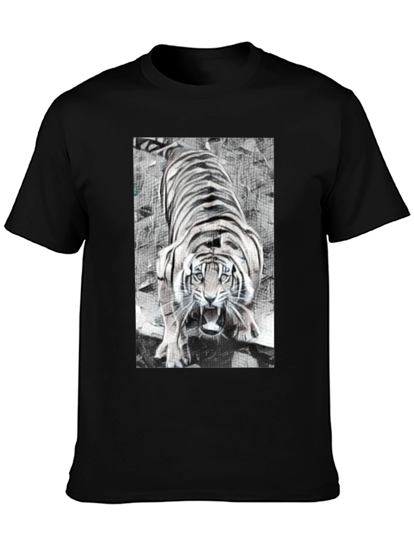 Tiger Graphic Print T-Shirt