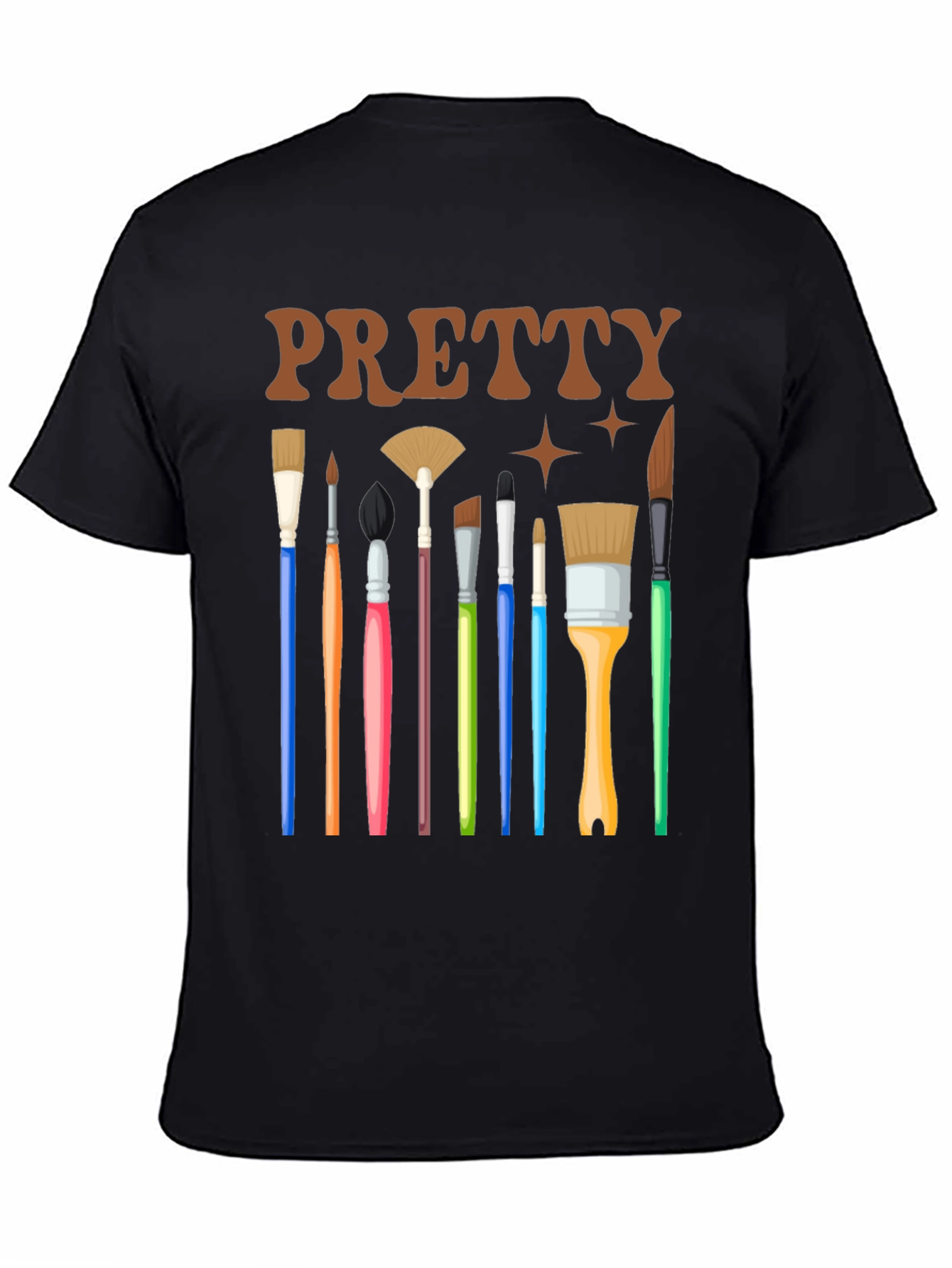 Pretty Paintbrush Tee - Artsy Graphic T-Shirt