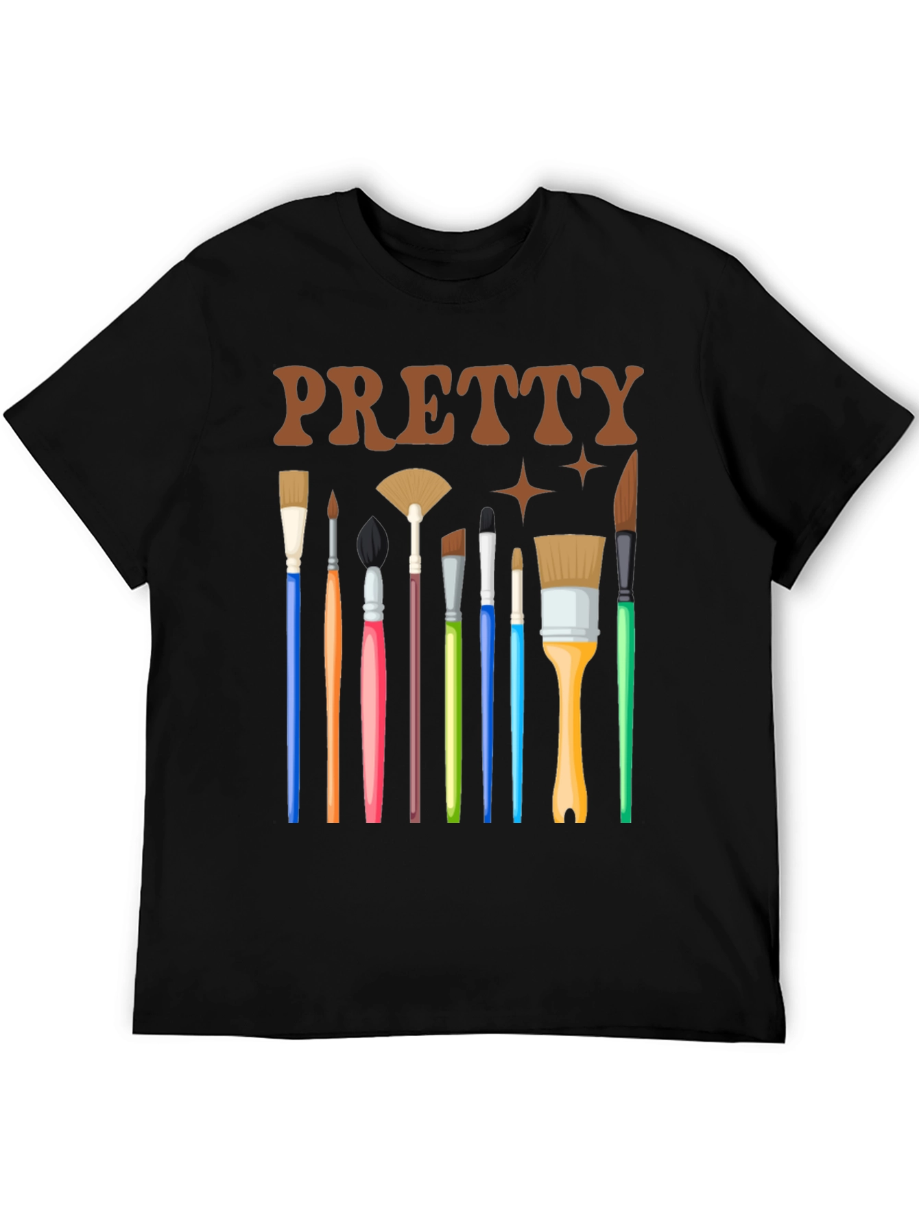 Pretty Paintbrush Tee - Artsy Graphic T-Shirt