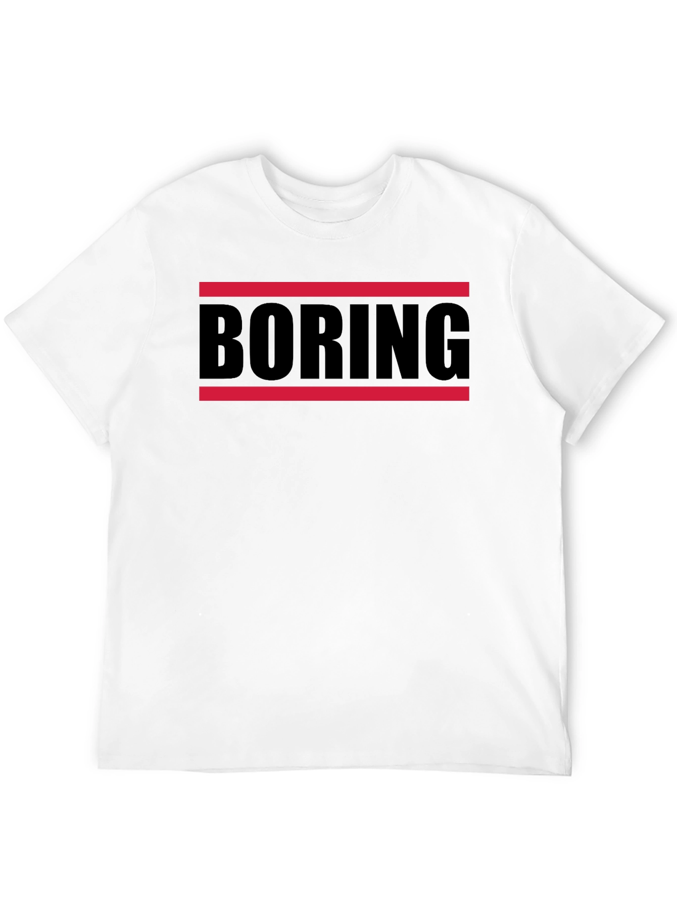 Boring Graphic T-Shirt - Mens Black Tee