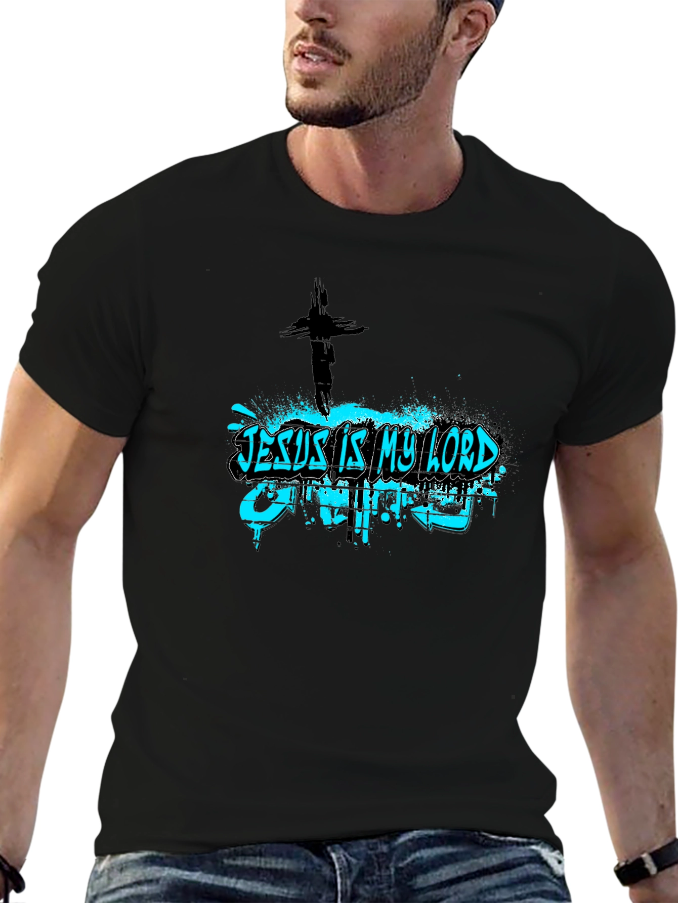 Jesus Is My Lord Black Tee Shirt