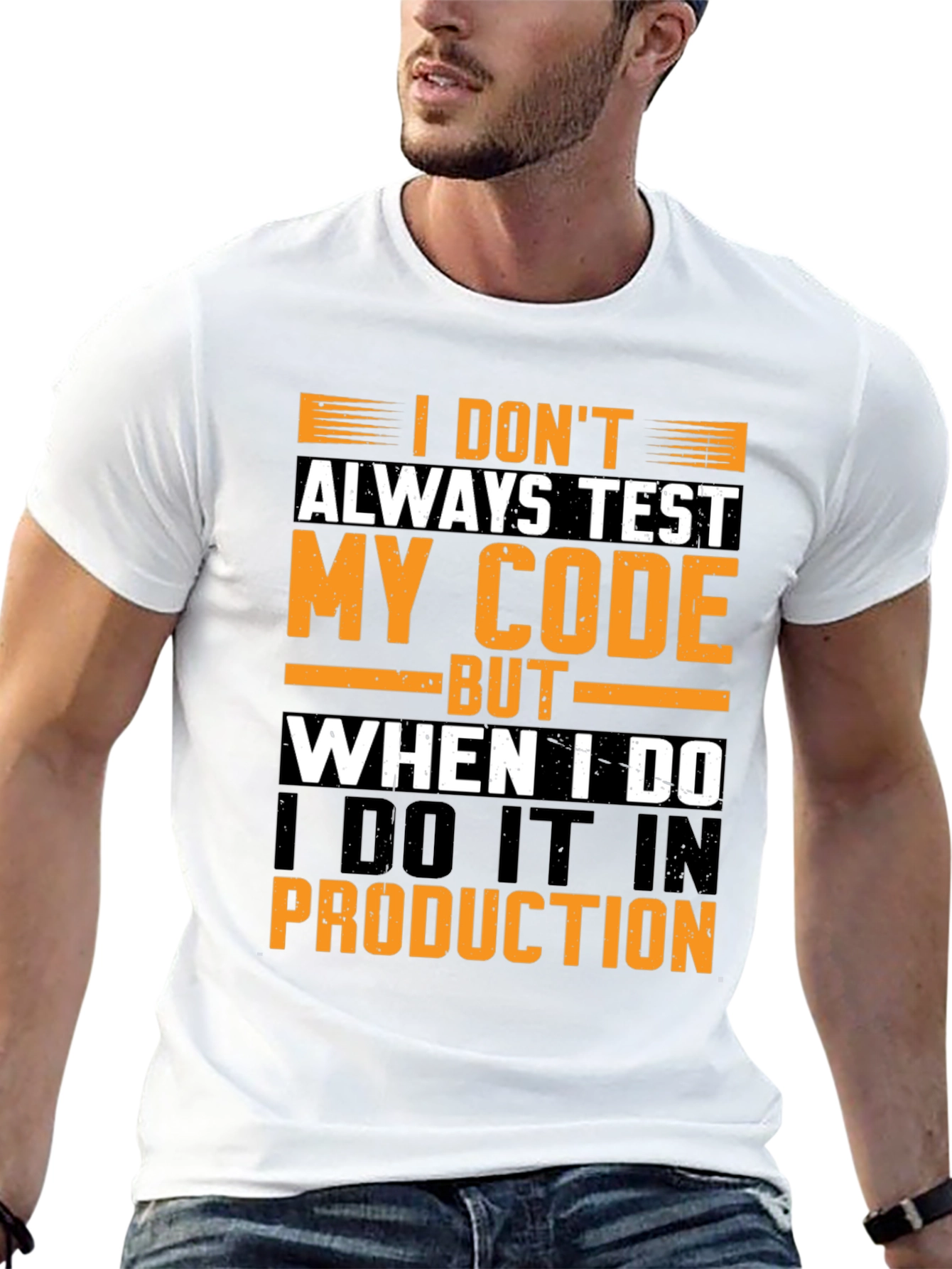 Funny Programmer T-Shirt: Test in Production