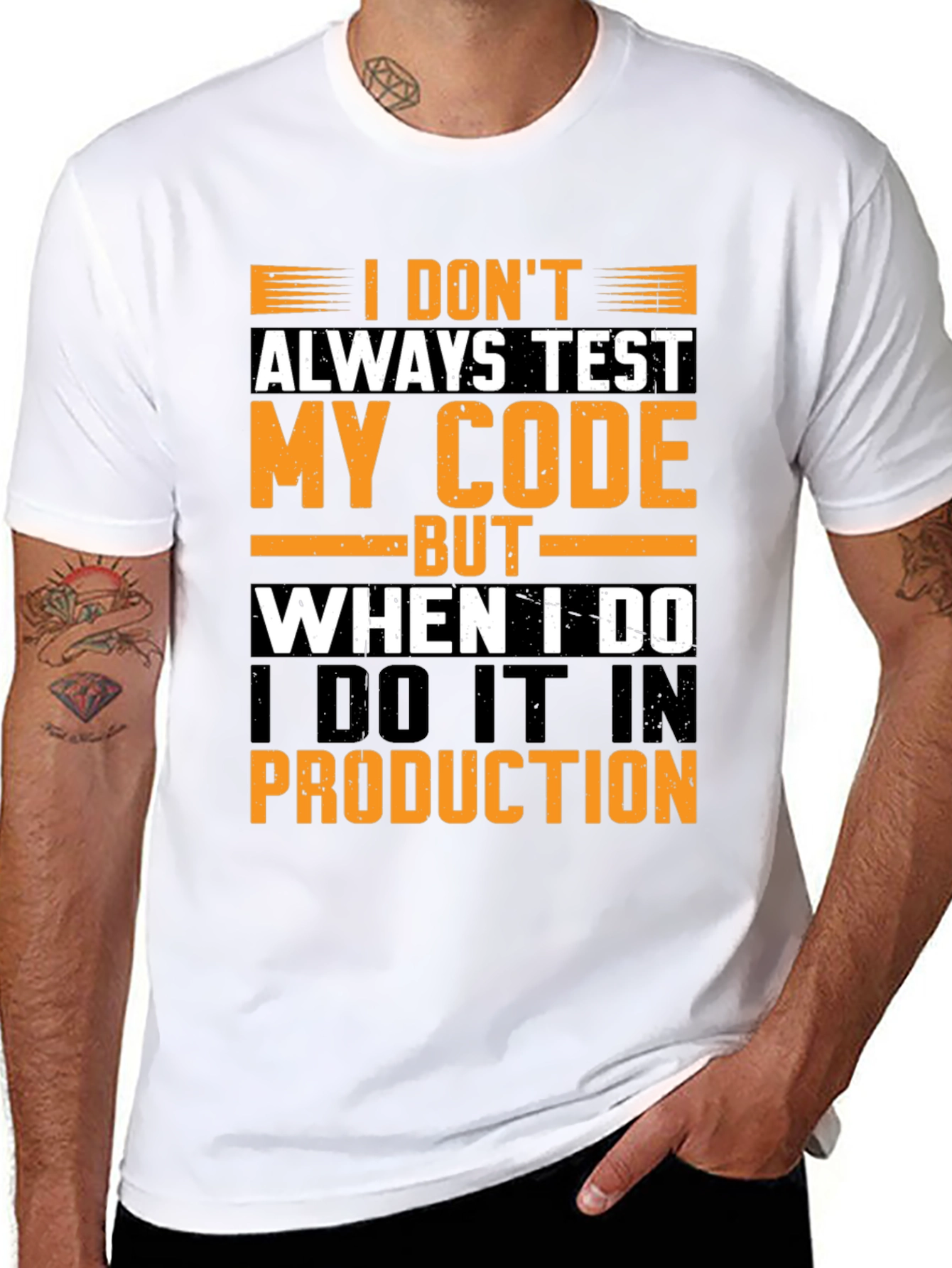 Funny Programmer T-Shirt: Test in Production
