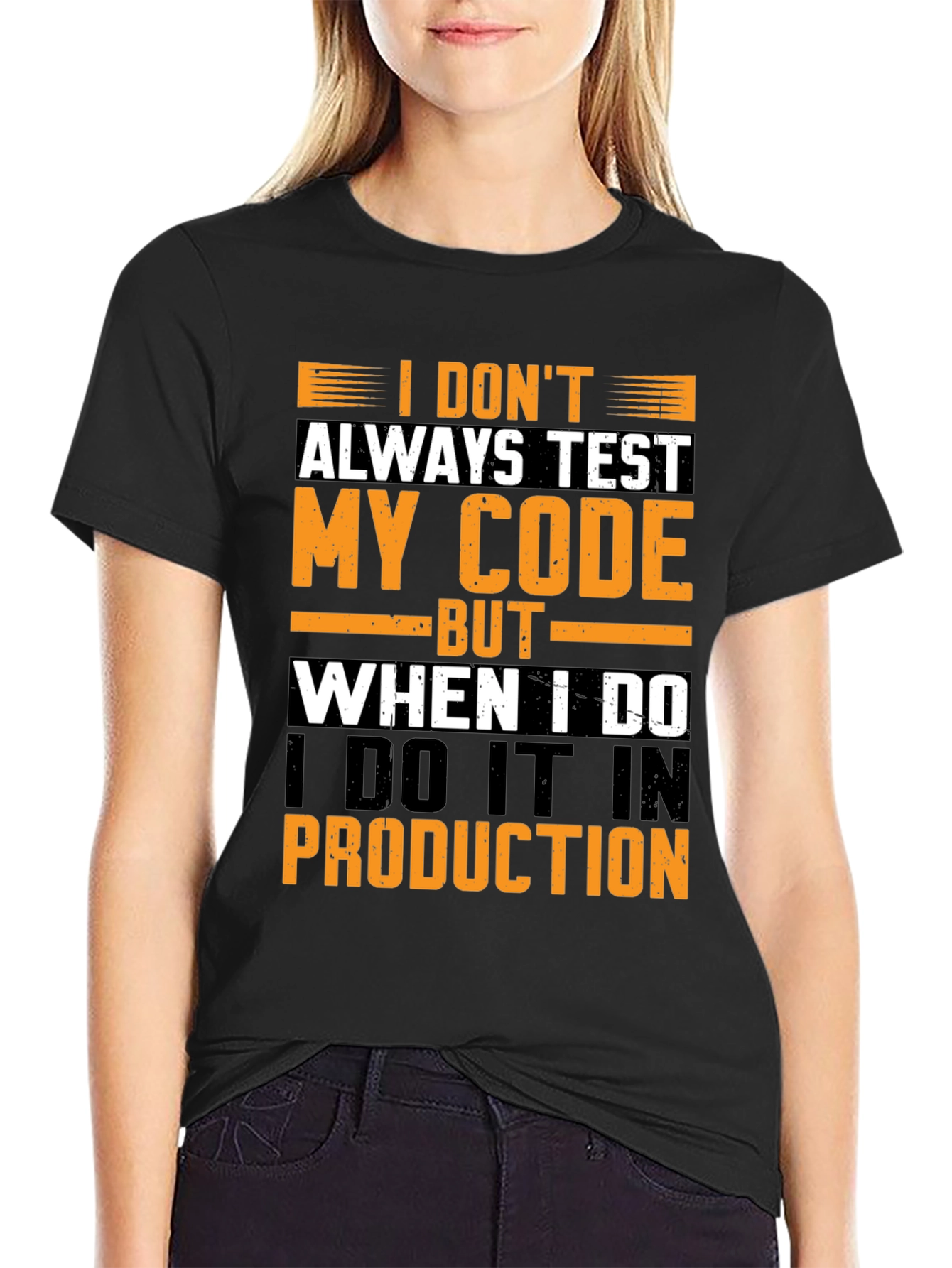 Funny Programmer T-Shirt: Test in Production