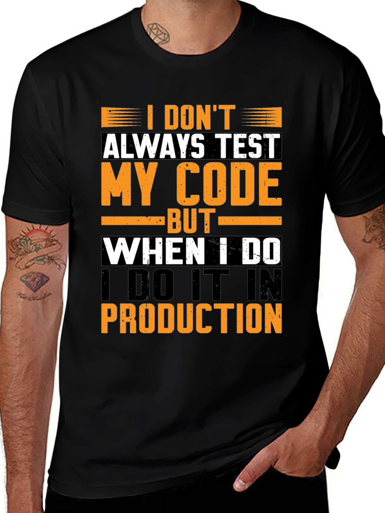 Funny Programmer T-Shirt: Test in Production