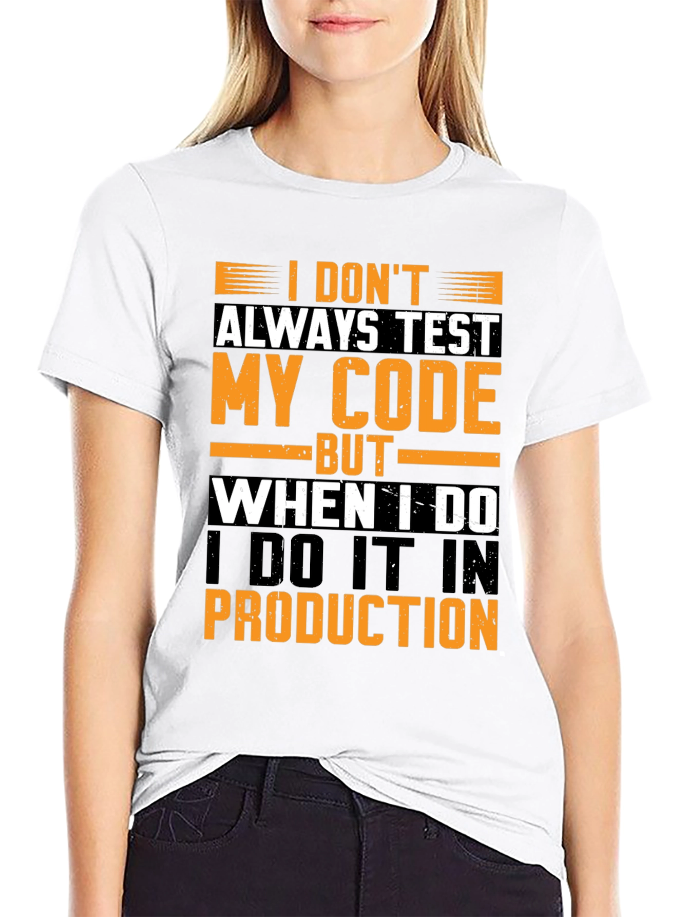 Funny Programmer T-Shirt: Test in Production