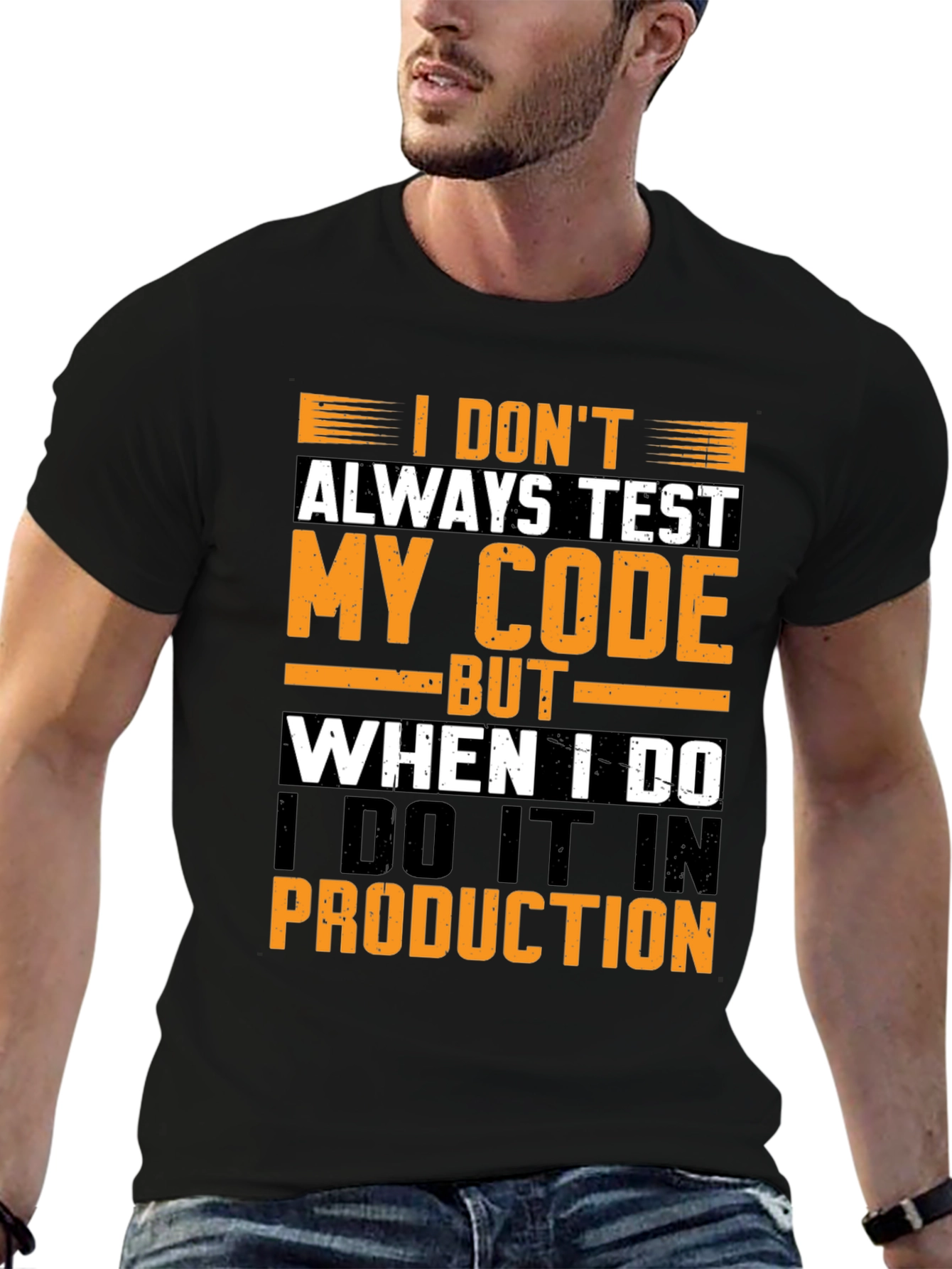 Funny Programmer T-Shirt: Test in Production