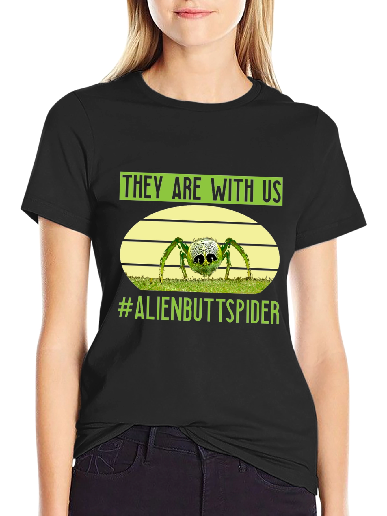 Alien Butt Spider Graphic Tee