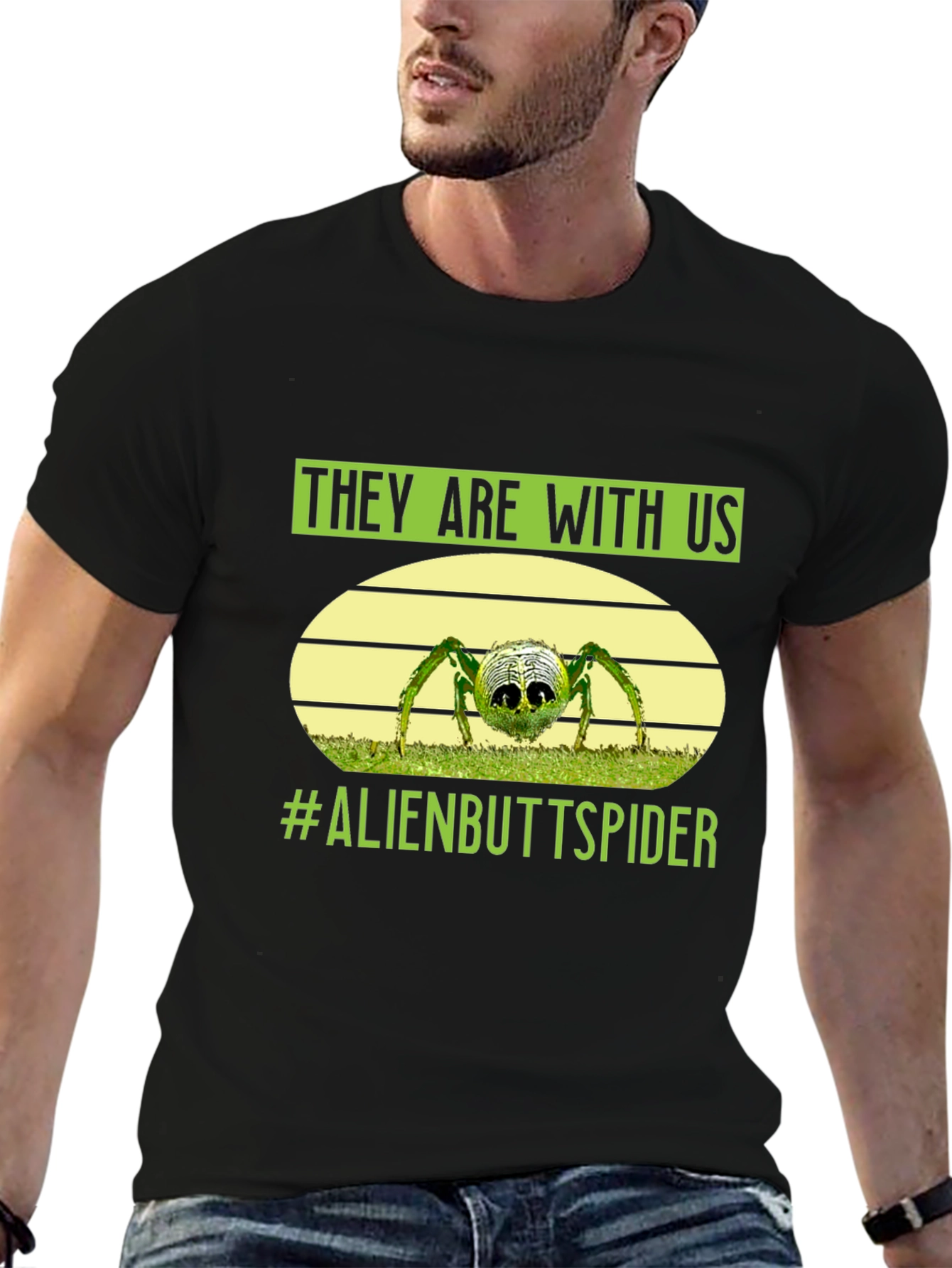 Alien Butt Spider Graphic Tee