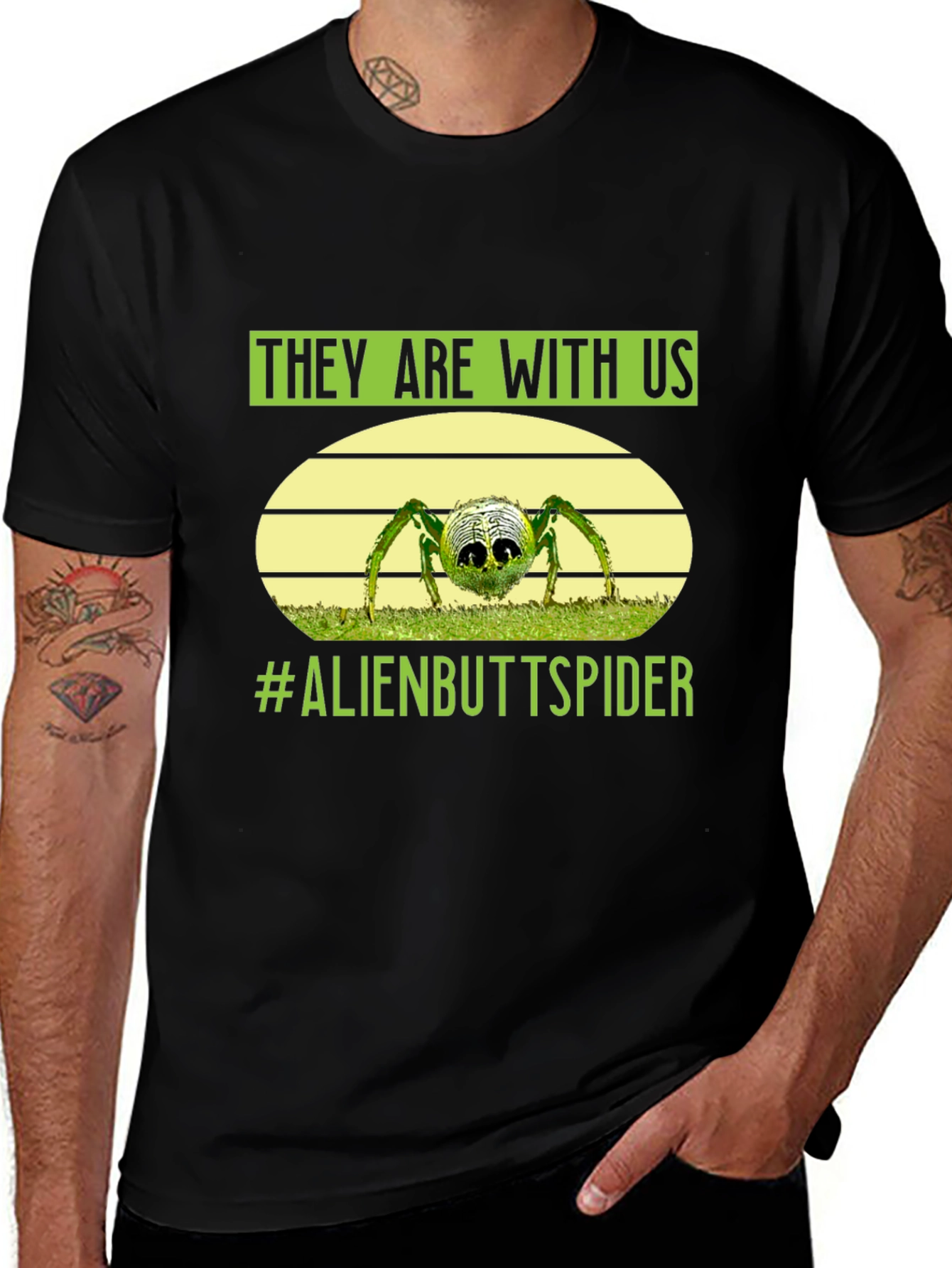 Alien Butt Spider Graphic Tee